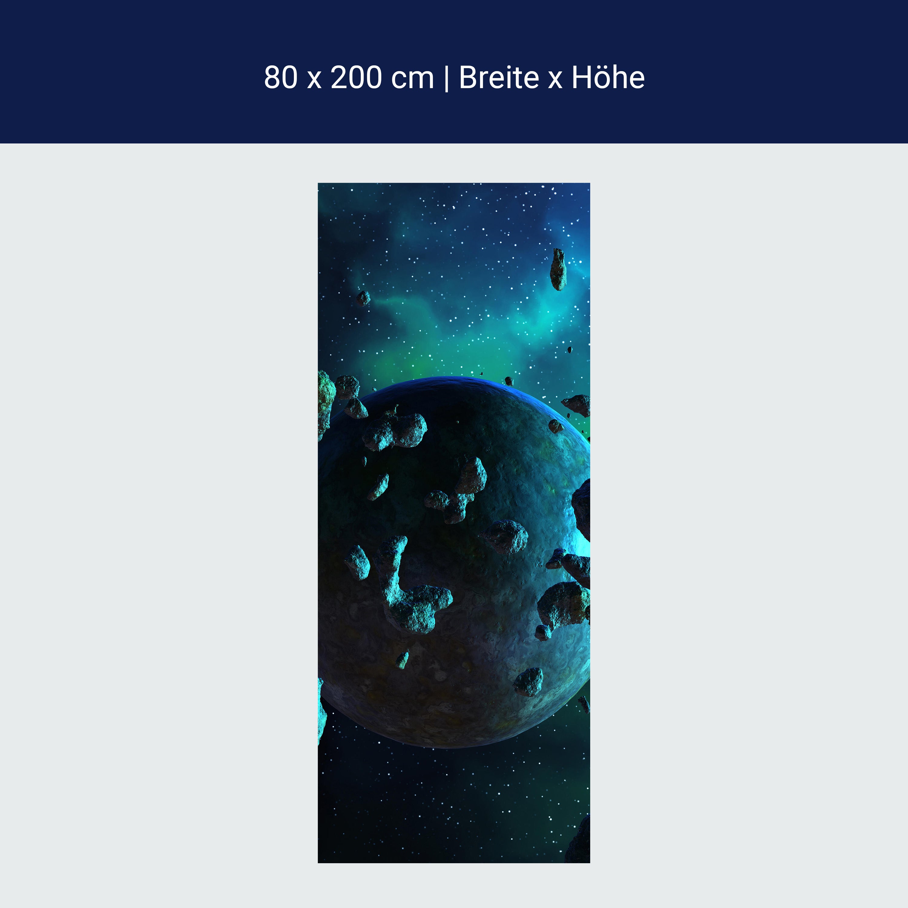 Türtapete Asteroidenfeld Space M0263 Türtapete Asteroidenfeld Space M0263