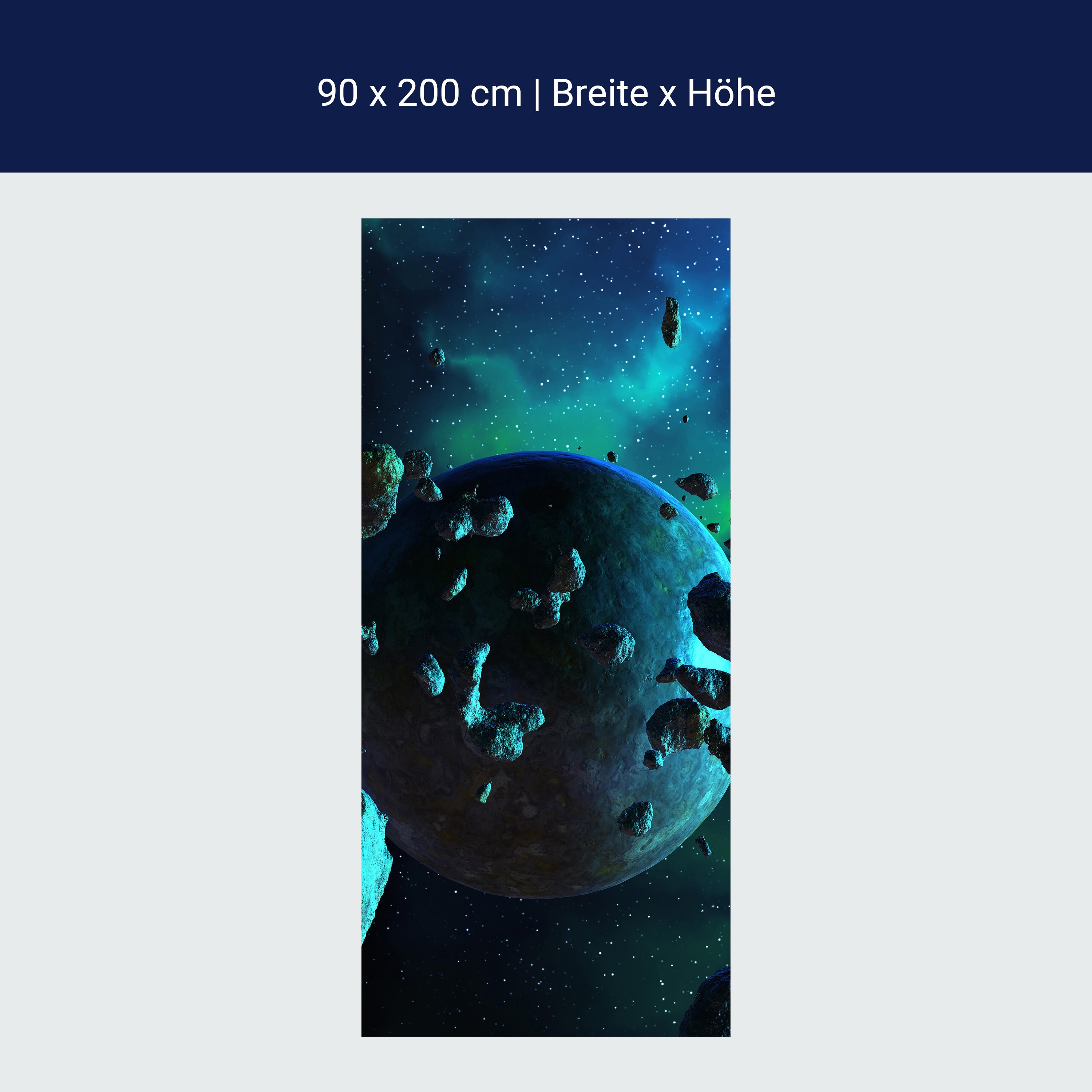 Türtapete Asteroidenfeld Space M0263 Türtapete Asteroidenfeld Space M0263