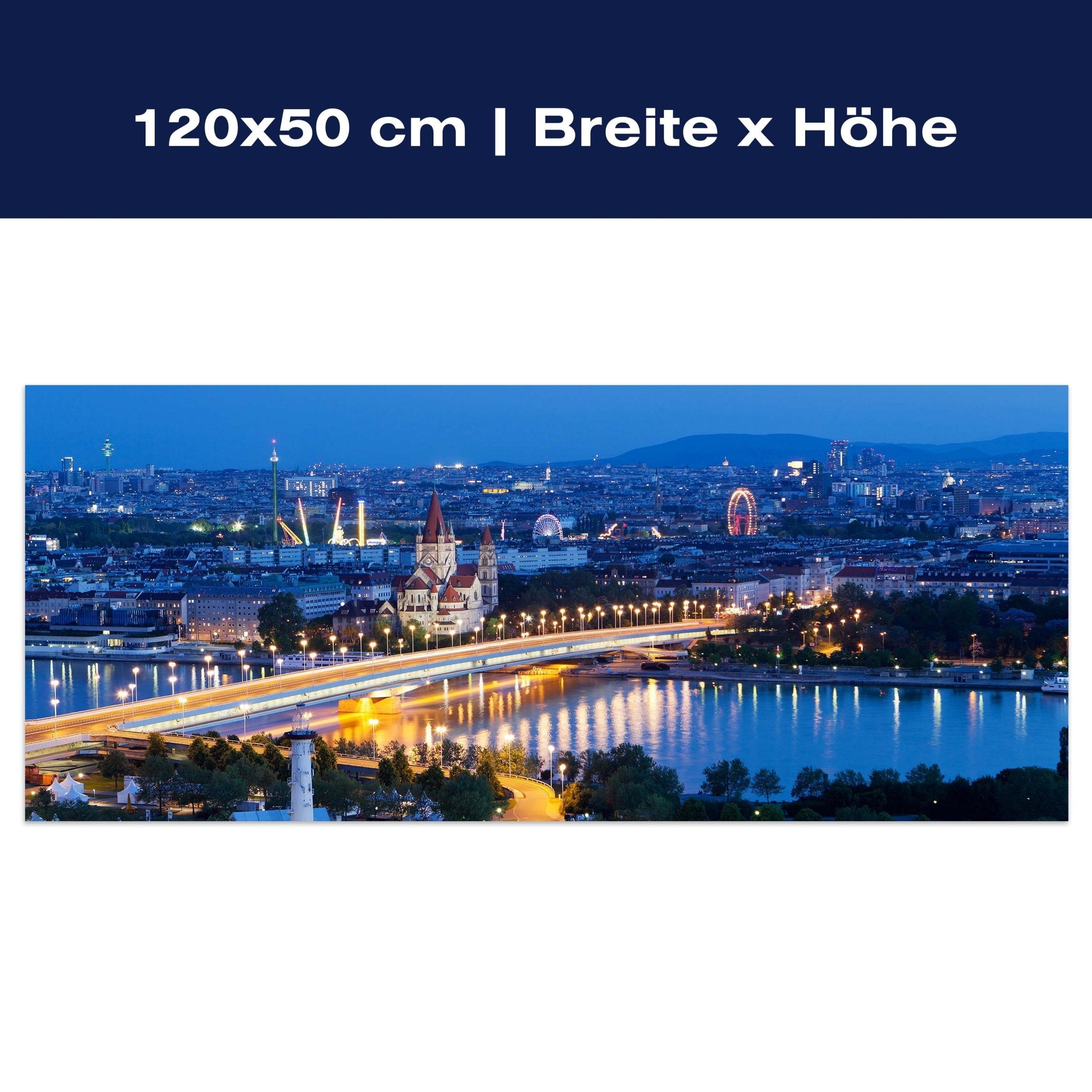 Leinwandbild Wien bei Nacht M0276 Leinwandbild Wien bei Nacht M0276