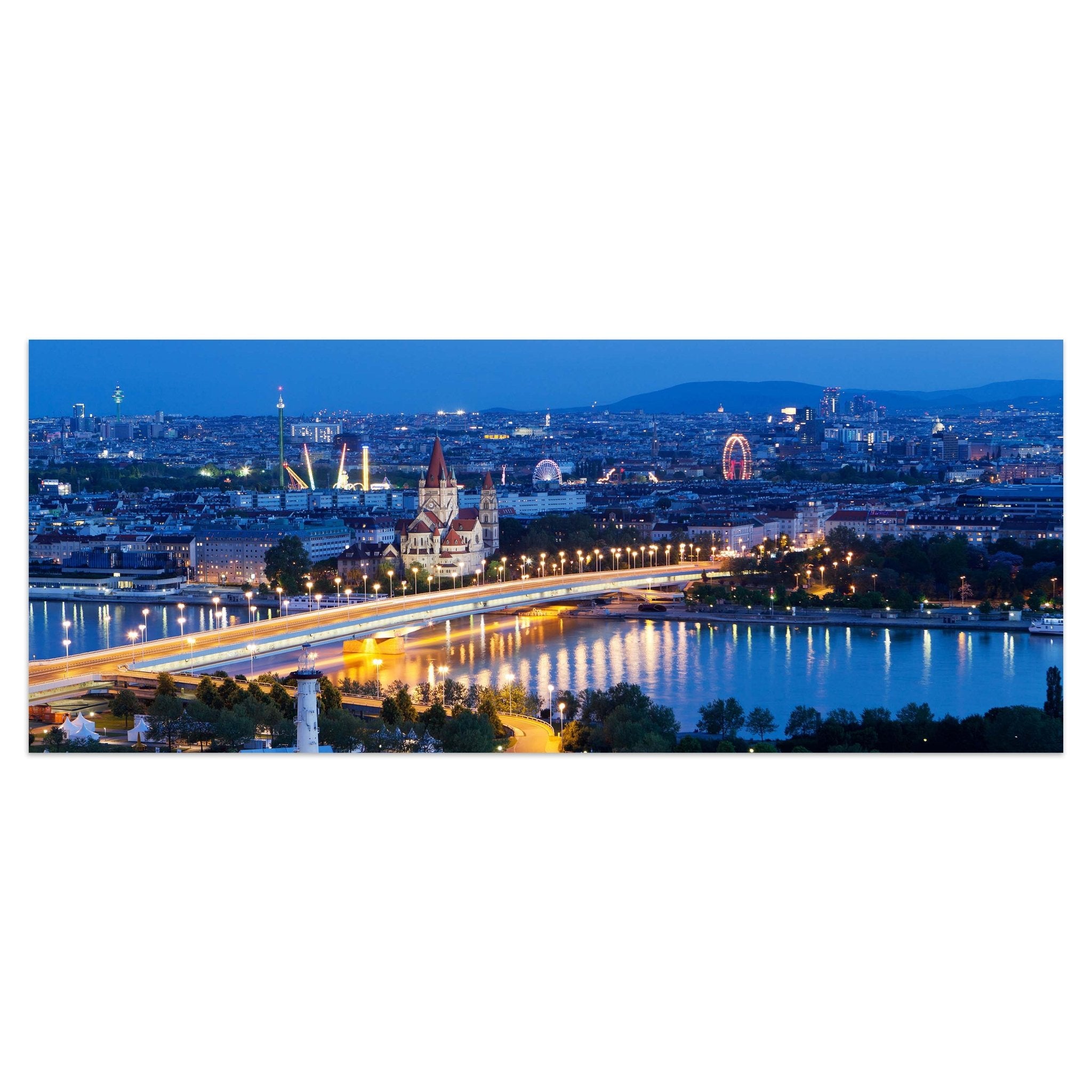 Leinwandbild Wien bei Nacht M0276 kaufen - Bild 1 Leinwandbild Wien bei Nacht M0276 kaufen - Bild 1