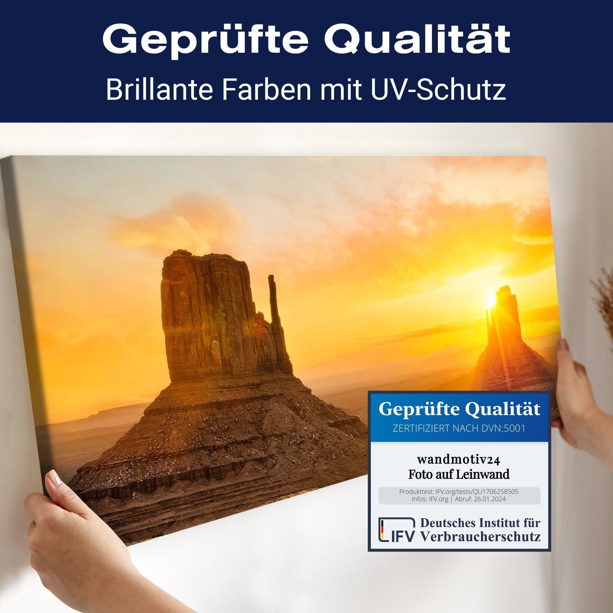 Leinwandbild Monument Valley M0287 kaufen - Bild 4 Leinwandbild Monument Valley M0287 kaufen - Bild 4