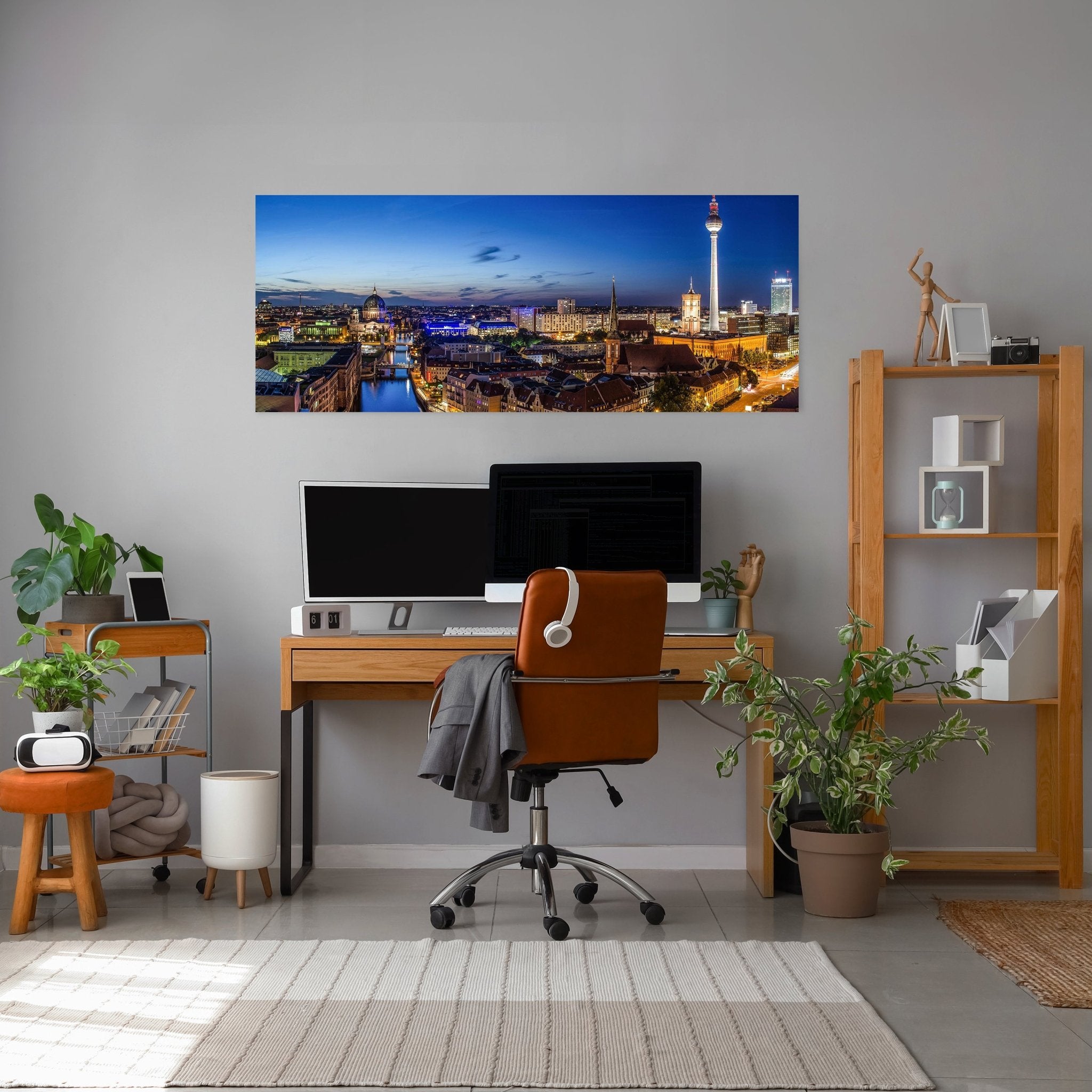 Leinwandbild Berlin bei Nacht M0290 kaufen - Bild 3 Leinwandbild Berlin bei Nacht M0290 kaufen - Bild 3