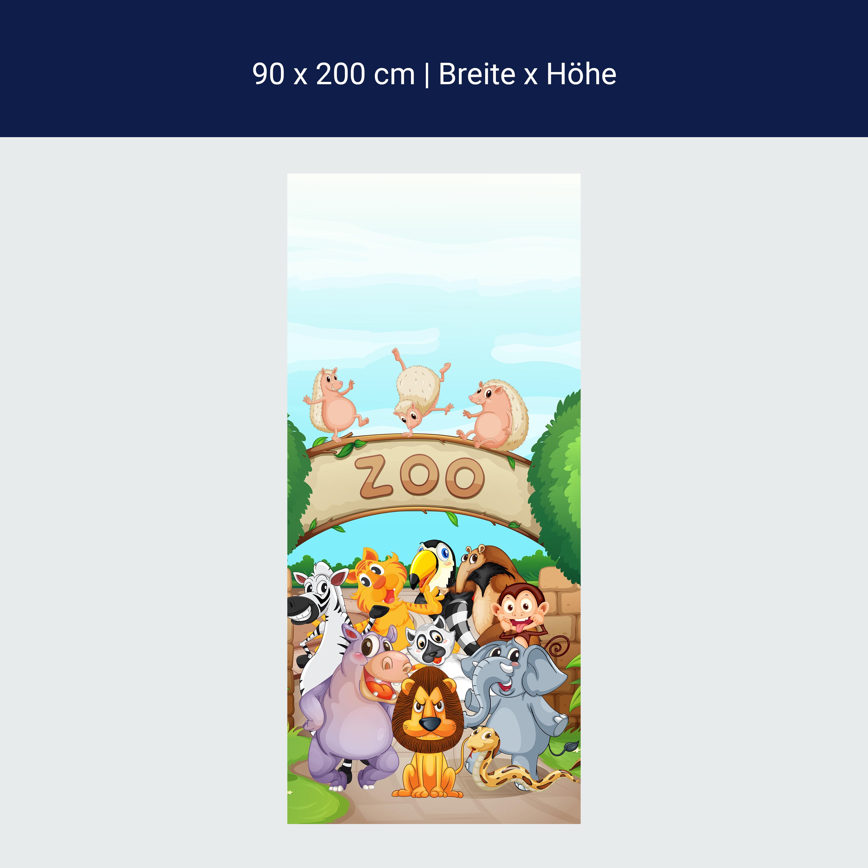 Türtapete Zootiere Kinder M0302 Türtapete Zootiere Kinder M0302