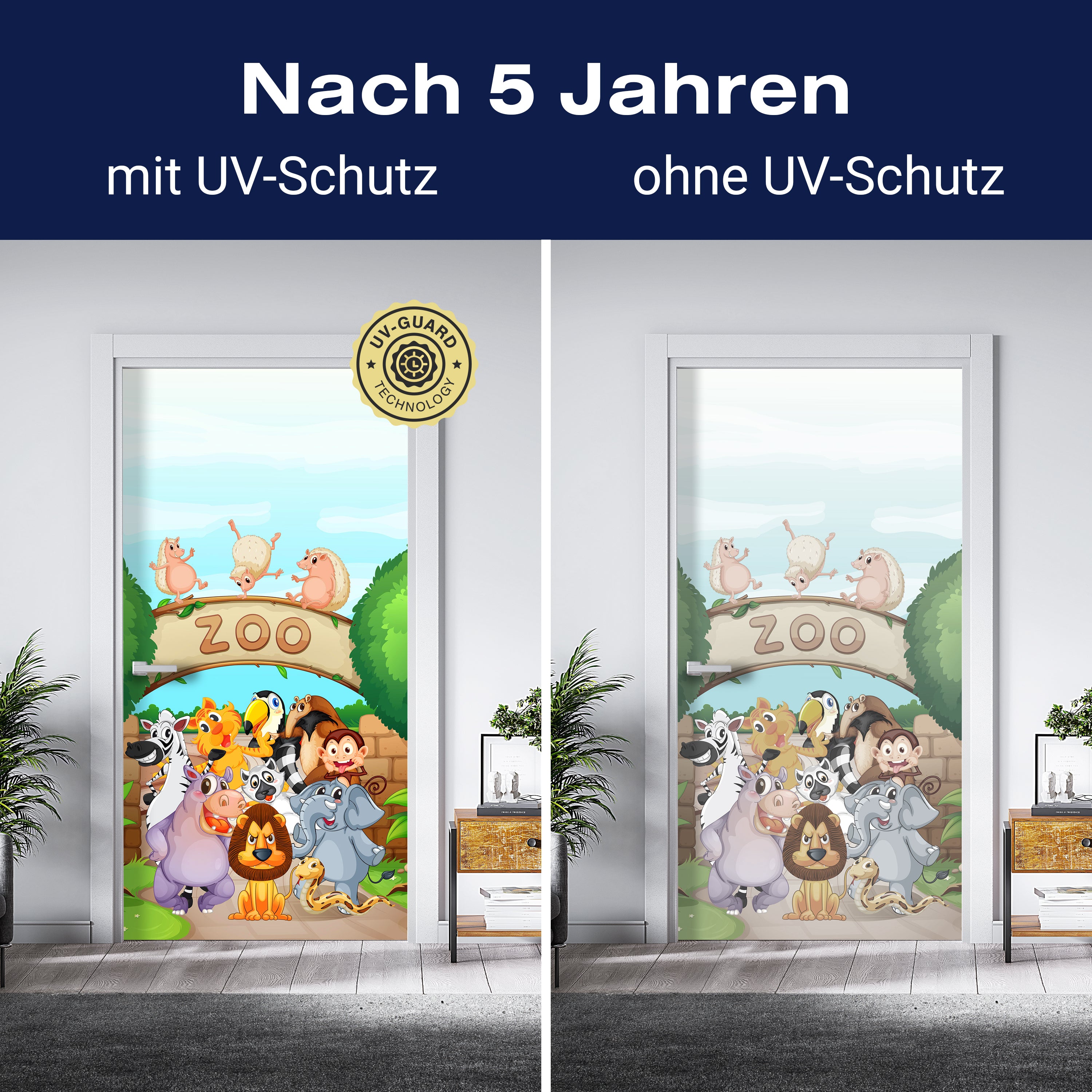 Türtapete Zootiere Kinder M0302 - Bild 4 Türtapete Zootiere Kinder M0302 - Bild 4