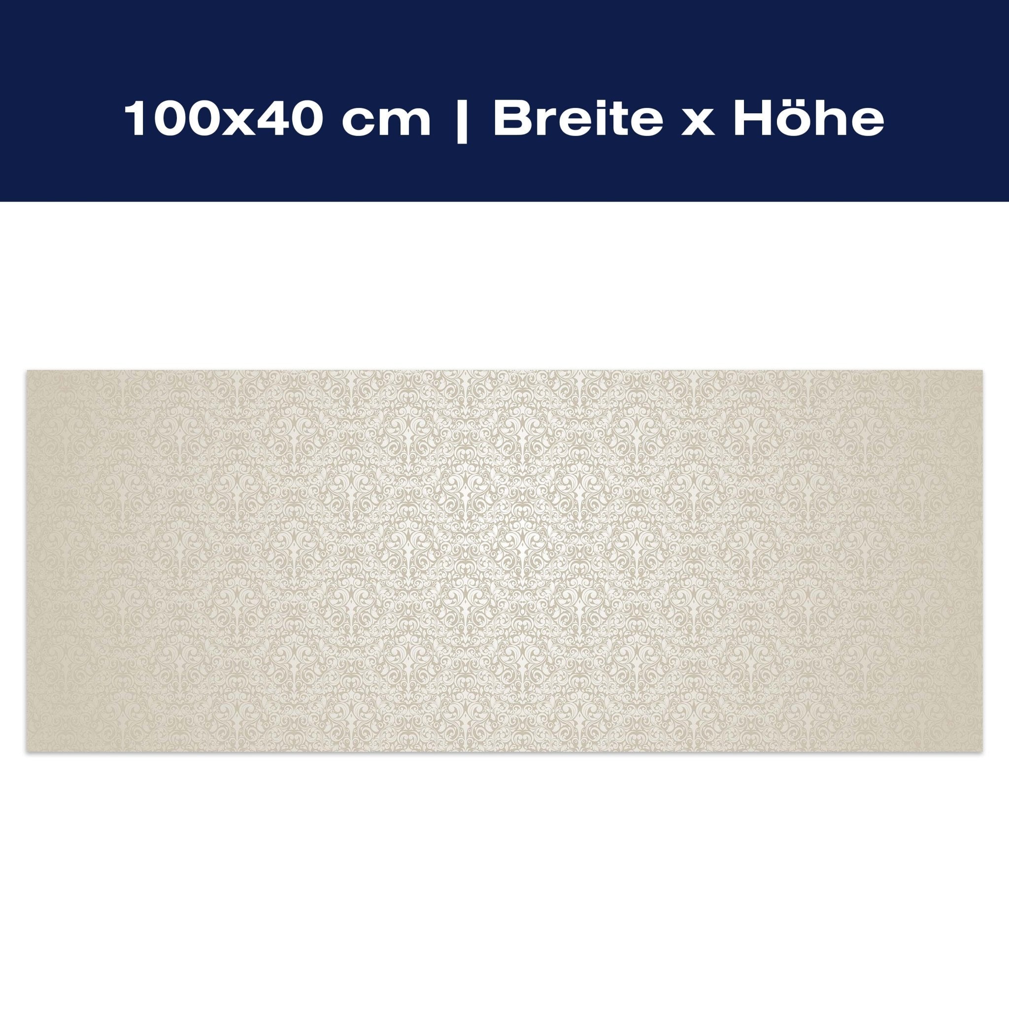 Leinwandbild Barockmuster Beige M0306 Leinwandbild Barockmuster Beige M0306