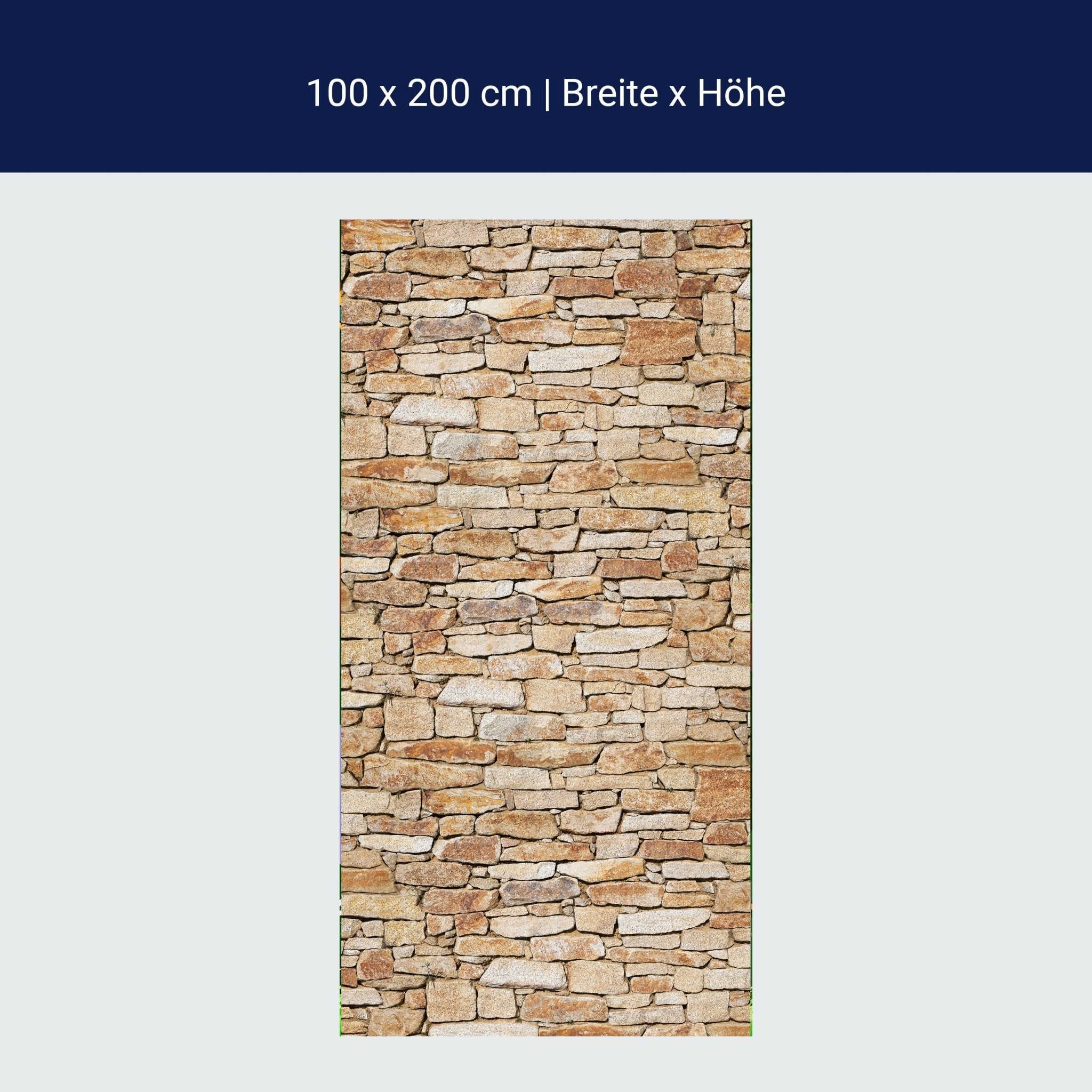 Türtapete Natursteinmauer Hell M0310 Türtapete Natursteinmauer Hell M0310