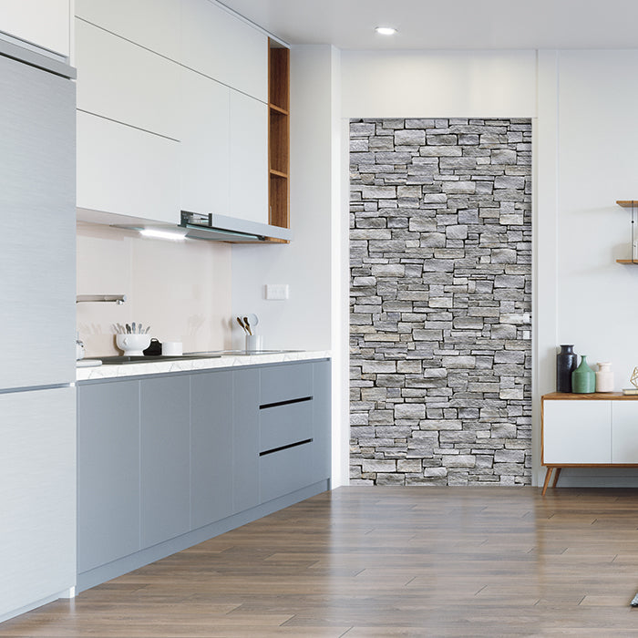 Türtapete Grober Stein Grau M0311 - Bild 1 Türtapete Grober Stein Grau M0311 - Bild 1