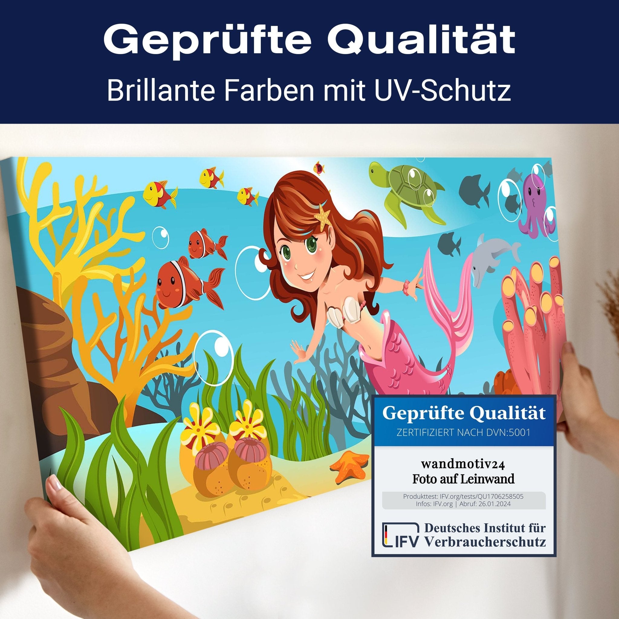 Leinwandbild kleine Meerjungfrau M0318 kaufen - Bild 4 Leinwandbild kleine Meerjungfrau M0318 kaufen - Bild 4