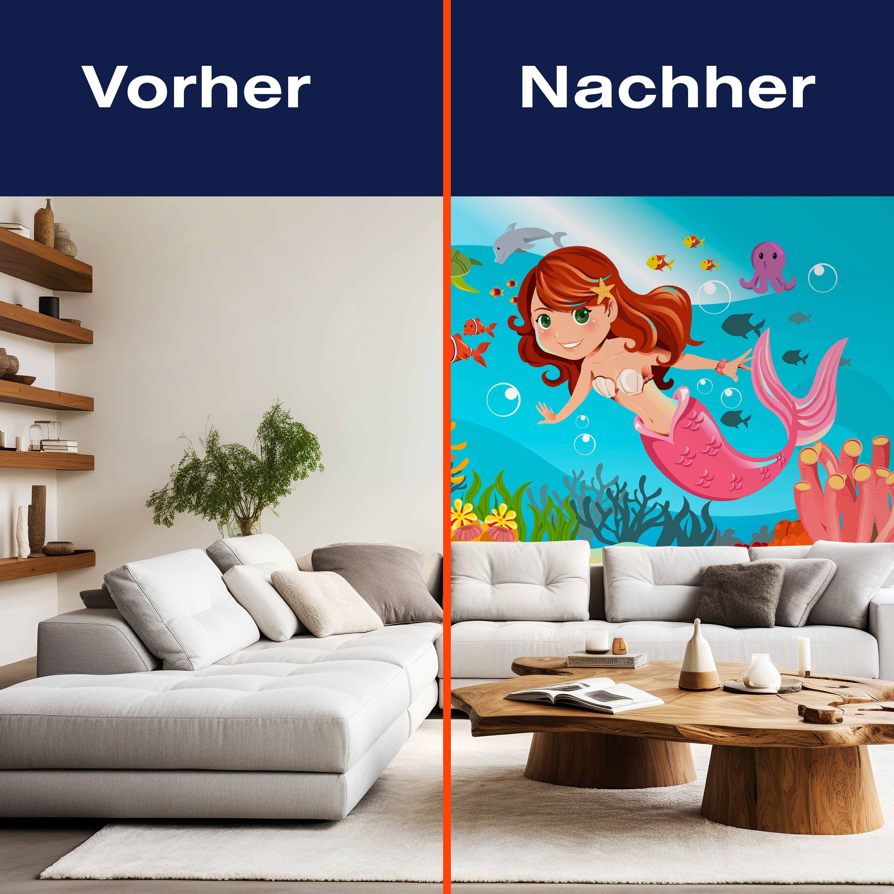 Fototapete Kinderzimmer Meerjungfrau Unterwasser M0318 - Bild 9 Fototapete Kinderzimmer Meerjungfrau Unterwasser M0318 - Bild 9