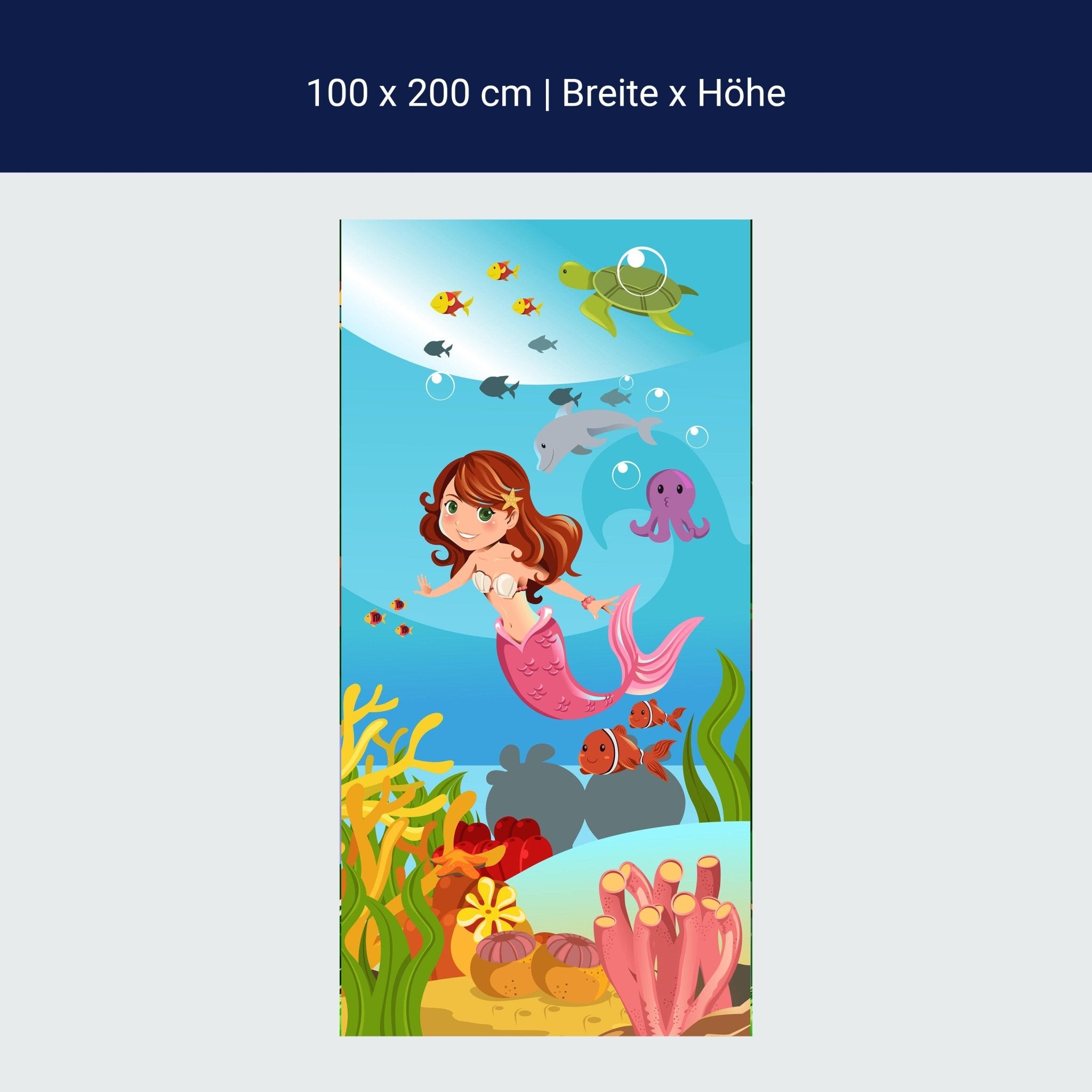 Türtapete kleine Meerjungfrau M0318 Türtapete kleine Meerjungfrau M0318