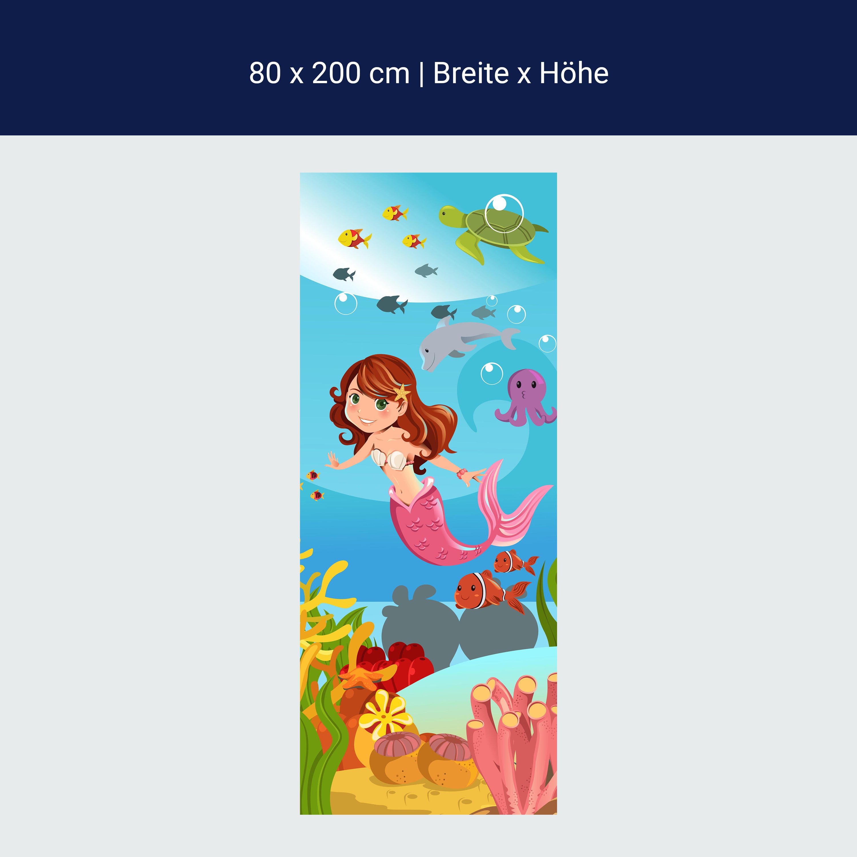 Türtapete kleine Meerjungfrau M0318 Türtapete kleine Meerjungfrau M0318