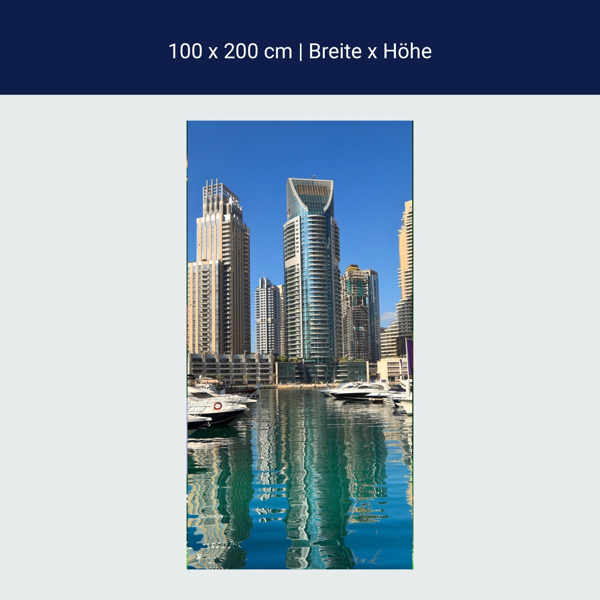 Türtapete Dubai Skyline M0342 Türtapete Dubai Skyline M0342