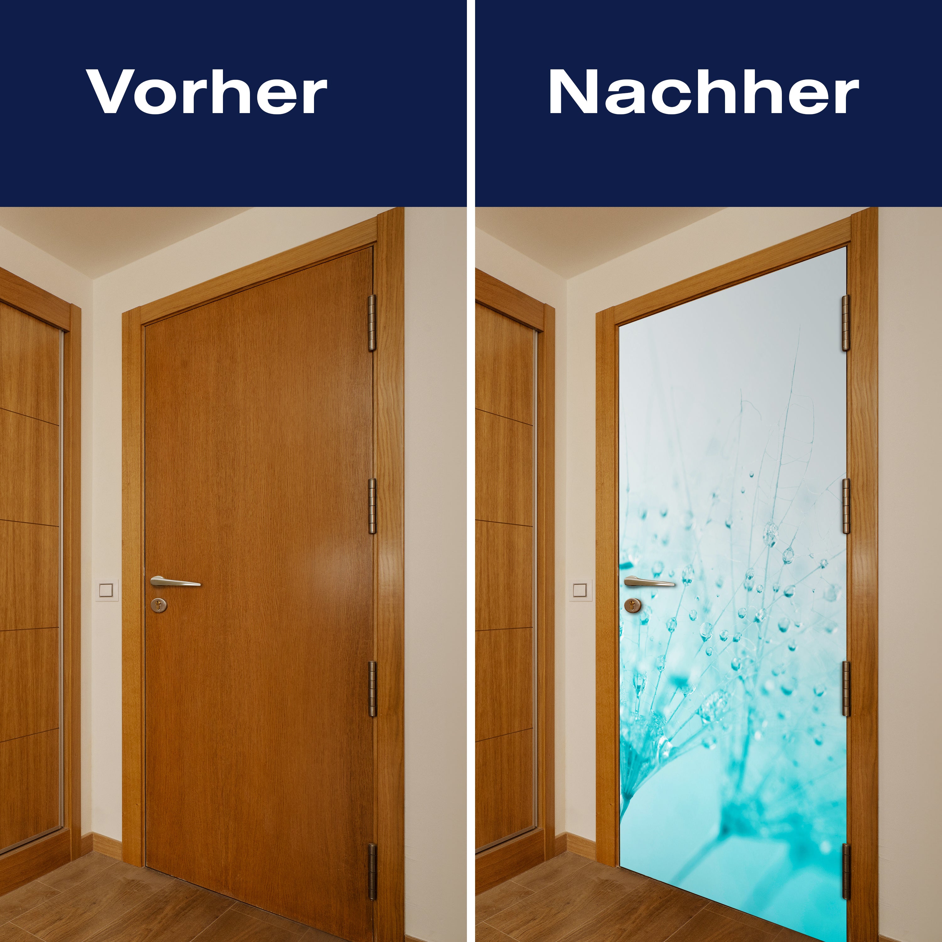 Türtapete Pusteblume Türkis M0347 - Bild 10 Türtapete Pusteblume Türkis M0347 - Bild 10