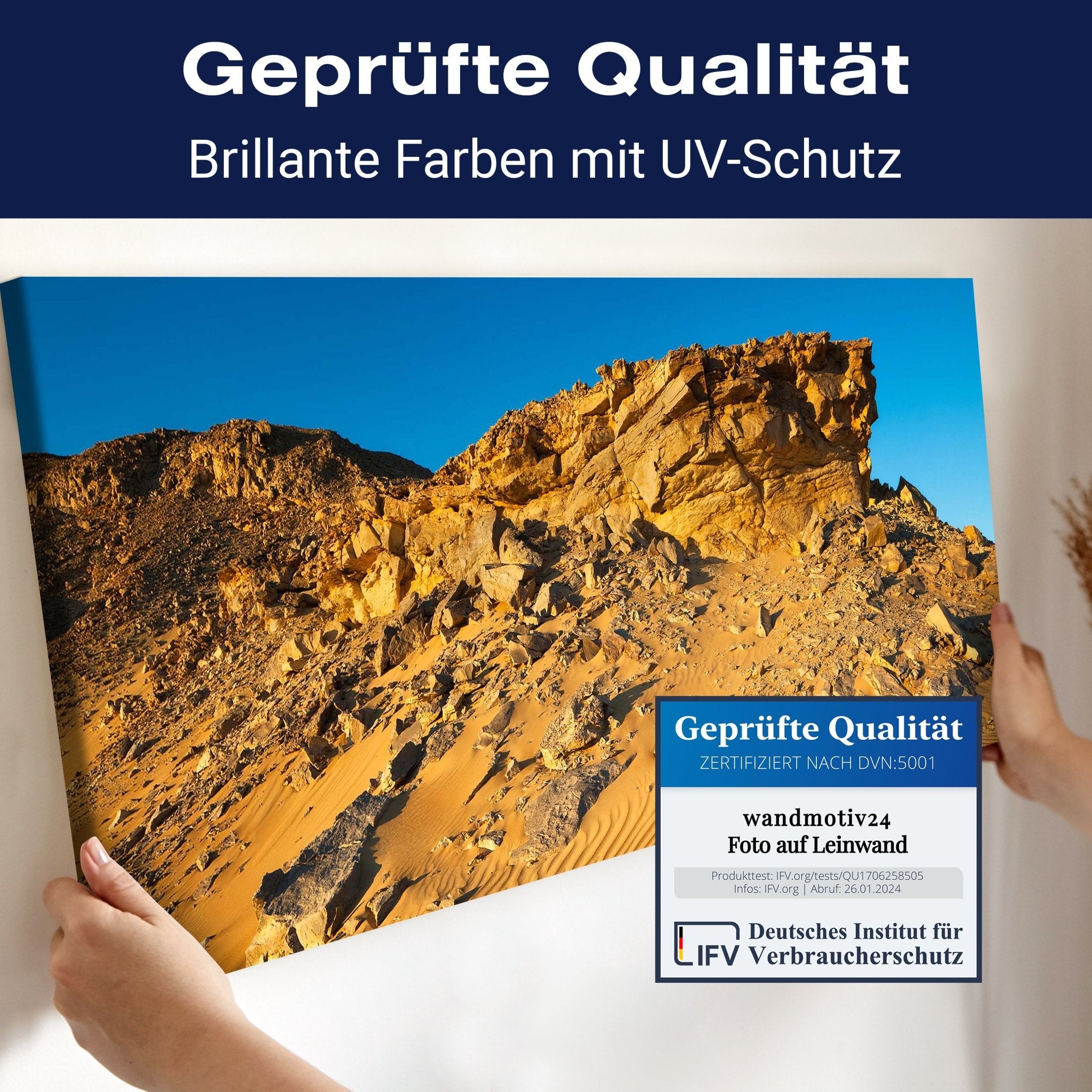 Leinwandbild Goldene Wüste M0350 kaufen - Bild 4 Leinwandbild Goldene Wüste M0350 kaufen - Bild 4