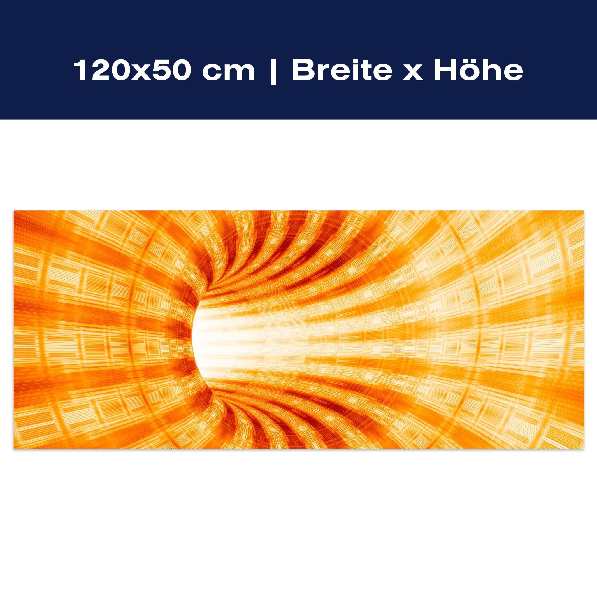 Leinwandbild Gelber Tunnel M0351 Leinwandbild Gelber Tunnel M0351