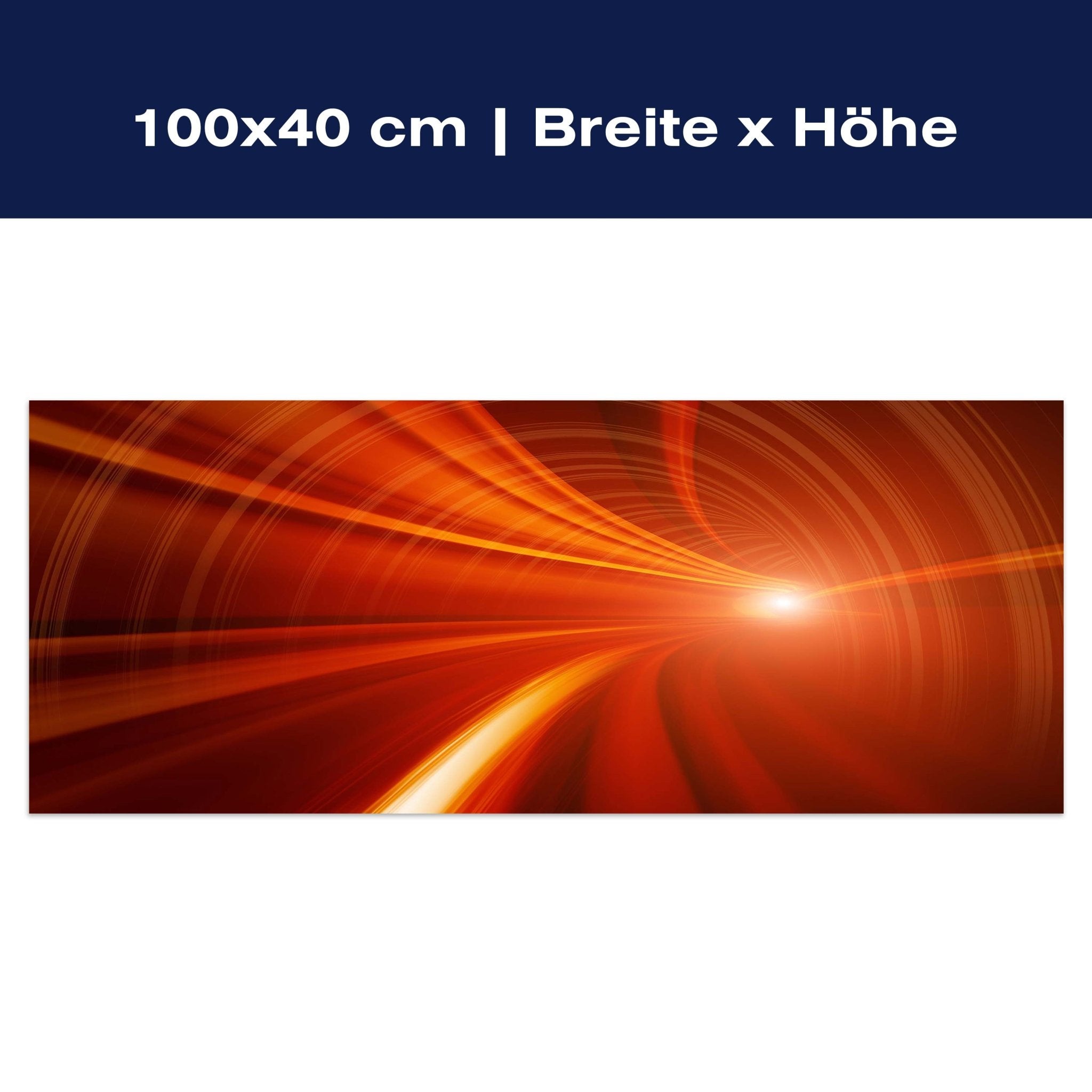 Leinwandbild Orangener Tunnel M0355 Leinwandbild Orangener Tunnel M0355