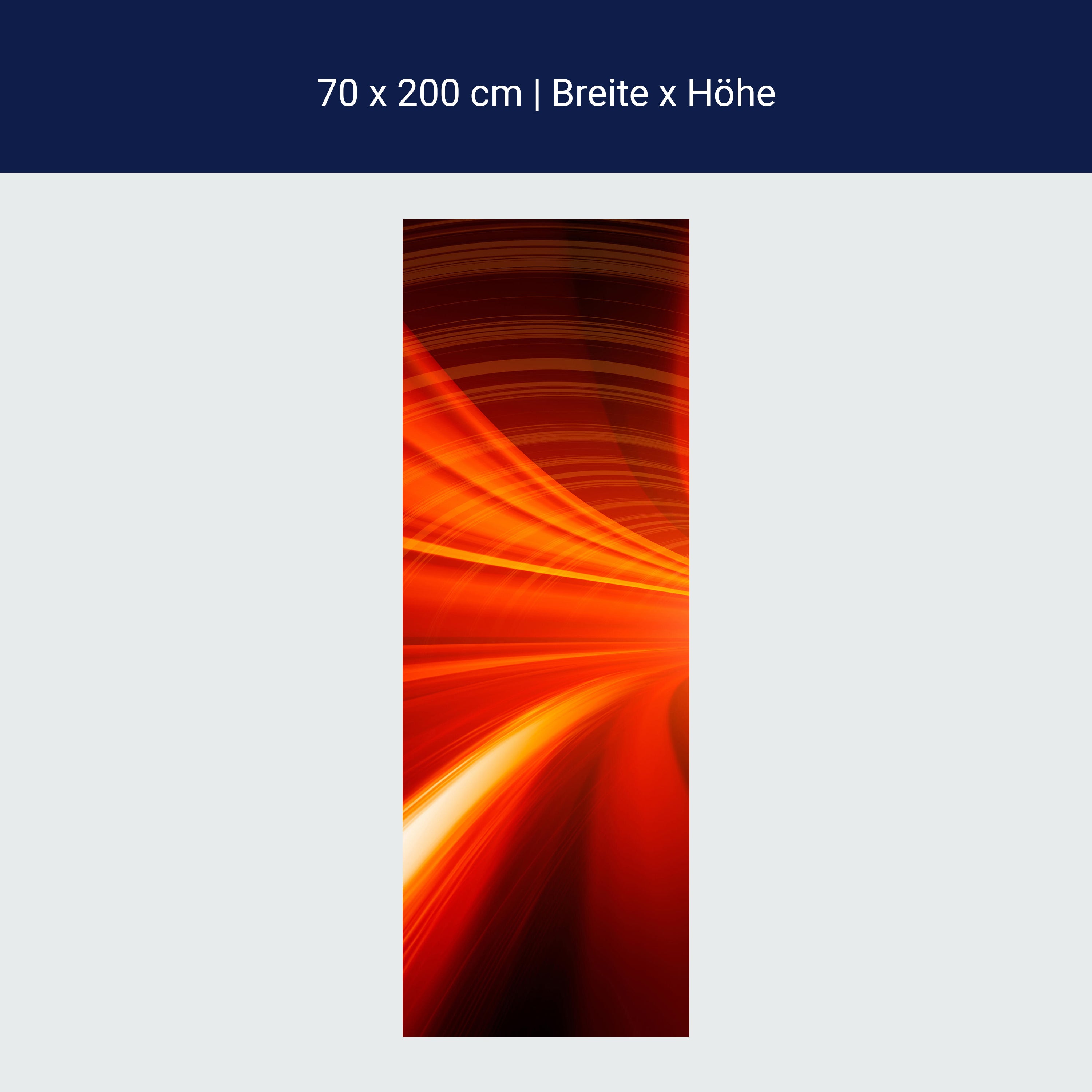 Türtapete Orangener Tunnel M0355 Türtapete Orangener Tunnel M0355