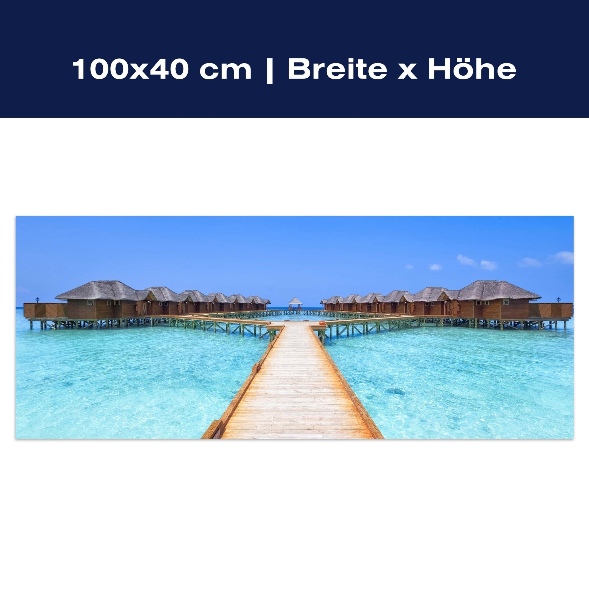 Leinwandbild Malediven Ferienhäuser M0362 Leinwandbild Malediven Ferienhäuser M0362