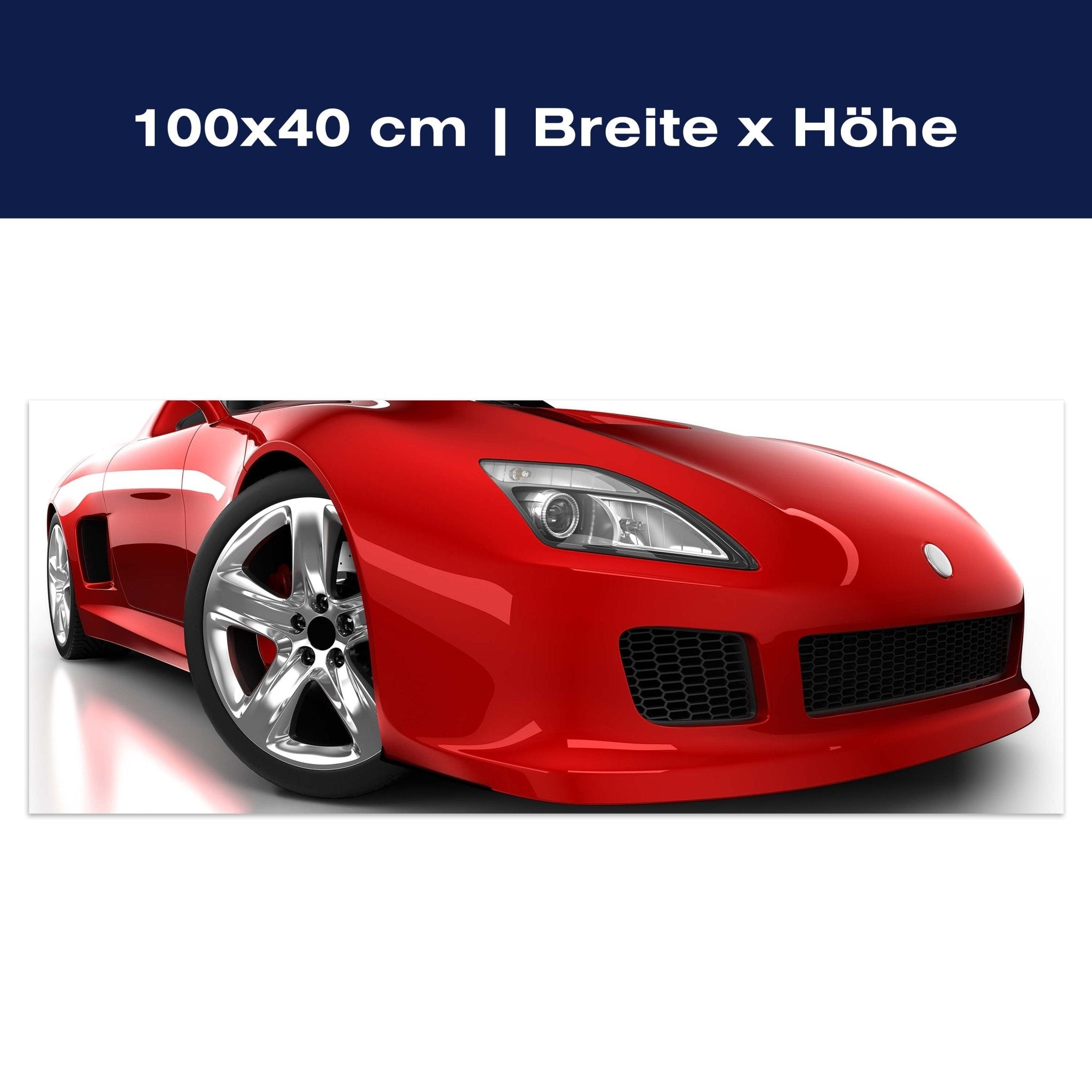 Leinwandbild Roter Sportwagen M0371 Leinwandbild Roter Sportwagen M0371