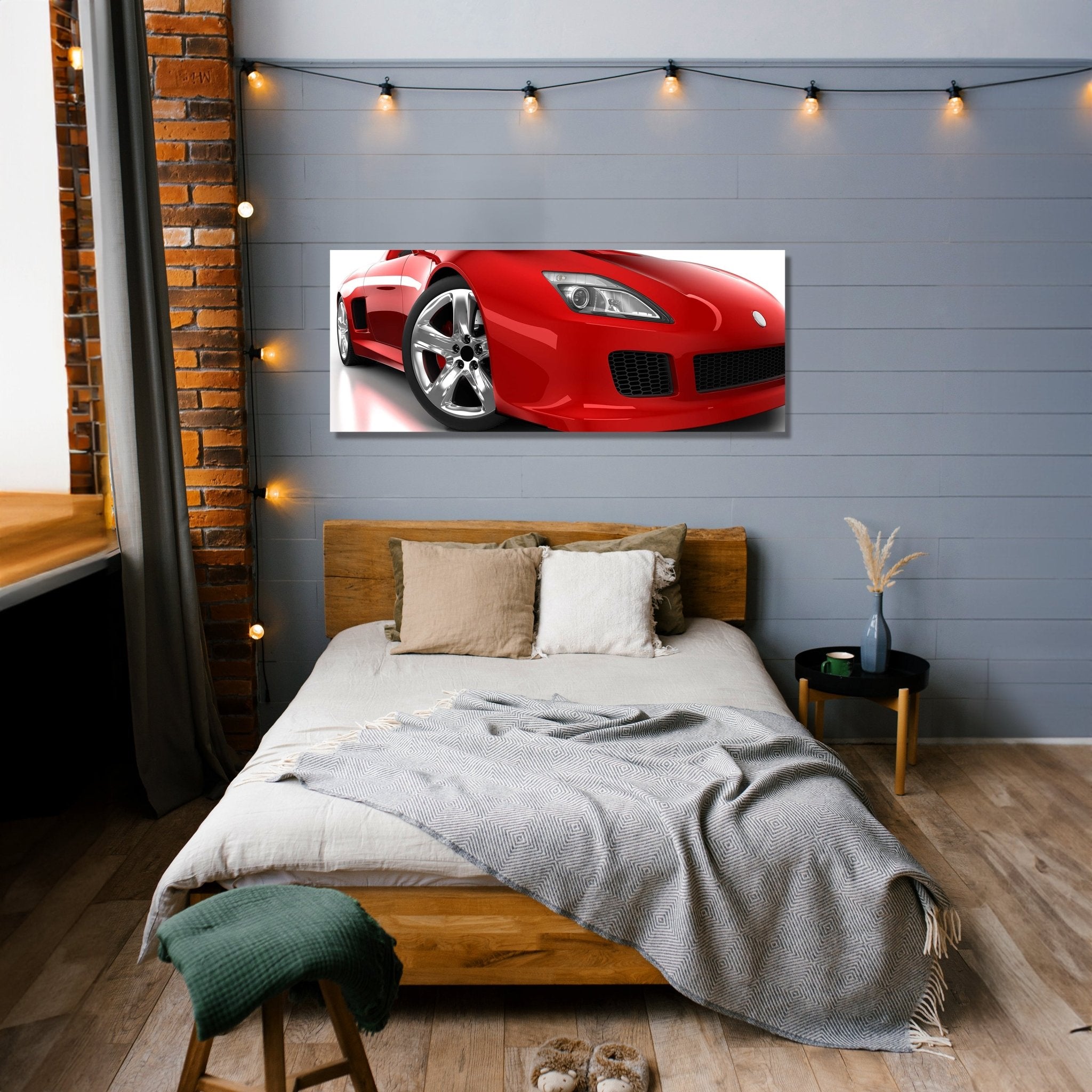 Leinwandbild Roter Sportwagen M0371 kaufen - Bild 2 Leinwandbild Roter Sportwagen M0371 kaufen - Bild 2