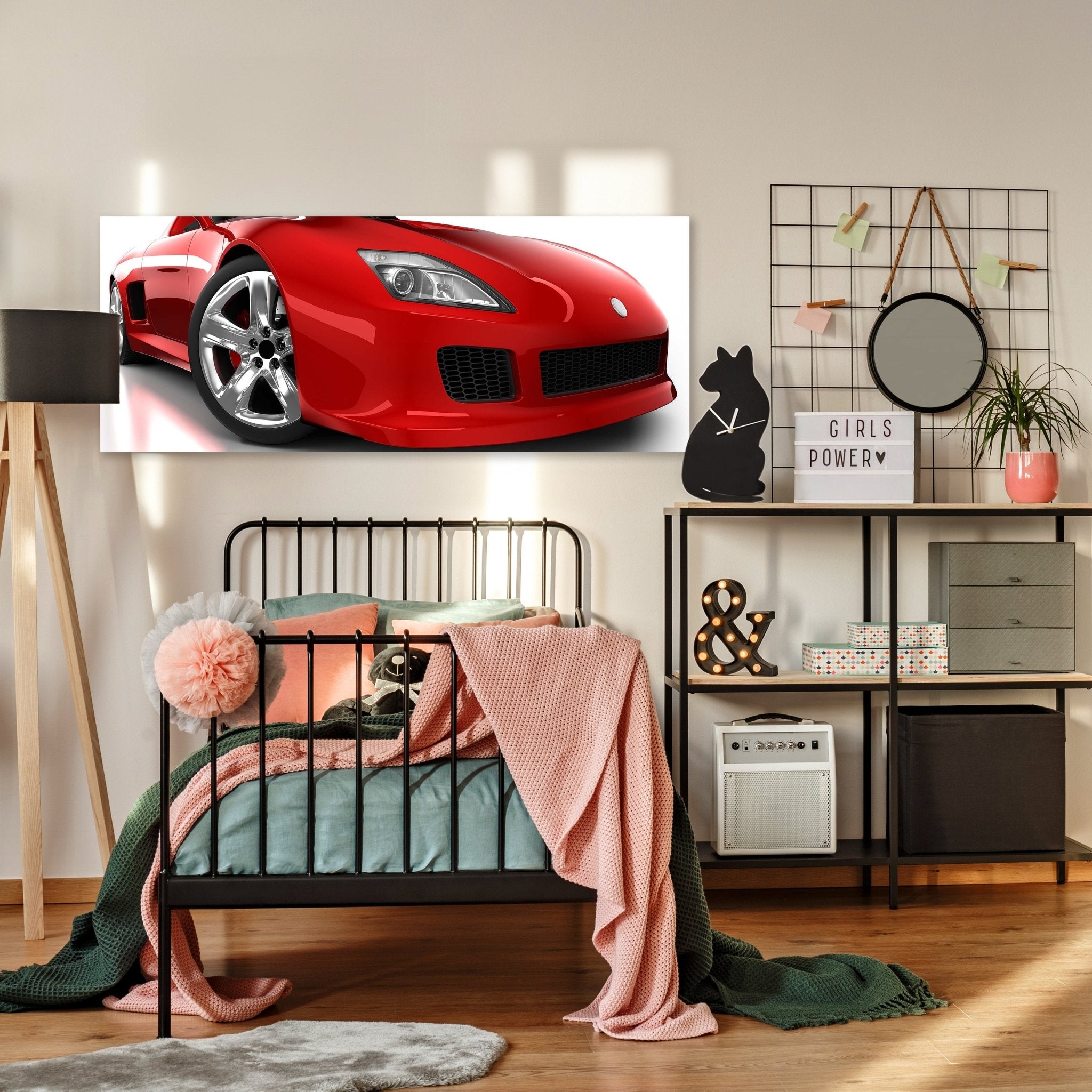 Leinwandbild Roter Sportwagen M0371 kaufen - Bild 3 Leinwandbild Roter Sportwagen M0371 kaufen - Bild 3