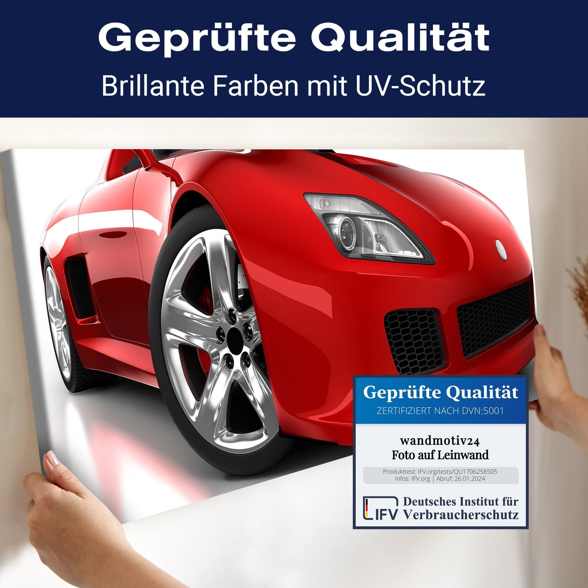 Leinwandbild Roter Sportwagen M0371 kaufen - Bild 4 Leinwandbild Roter Sportwagen M0371 kaufen - Bild 4