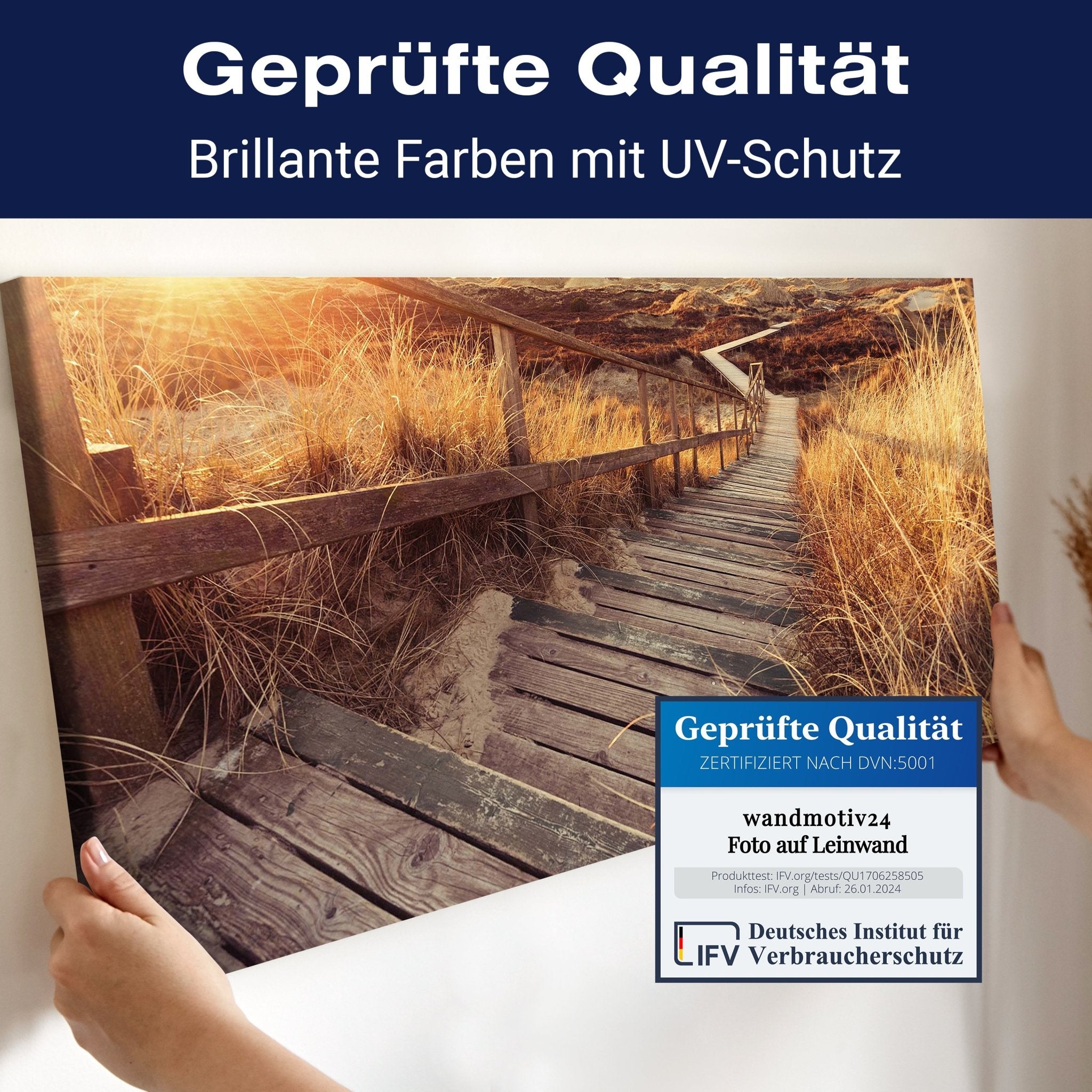Leinwandbild Treppe in Dünen M0373 kaufen - Bild 4 Leinwandbild Treppe in Dünen M0373 kaufen - Bild 4