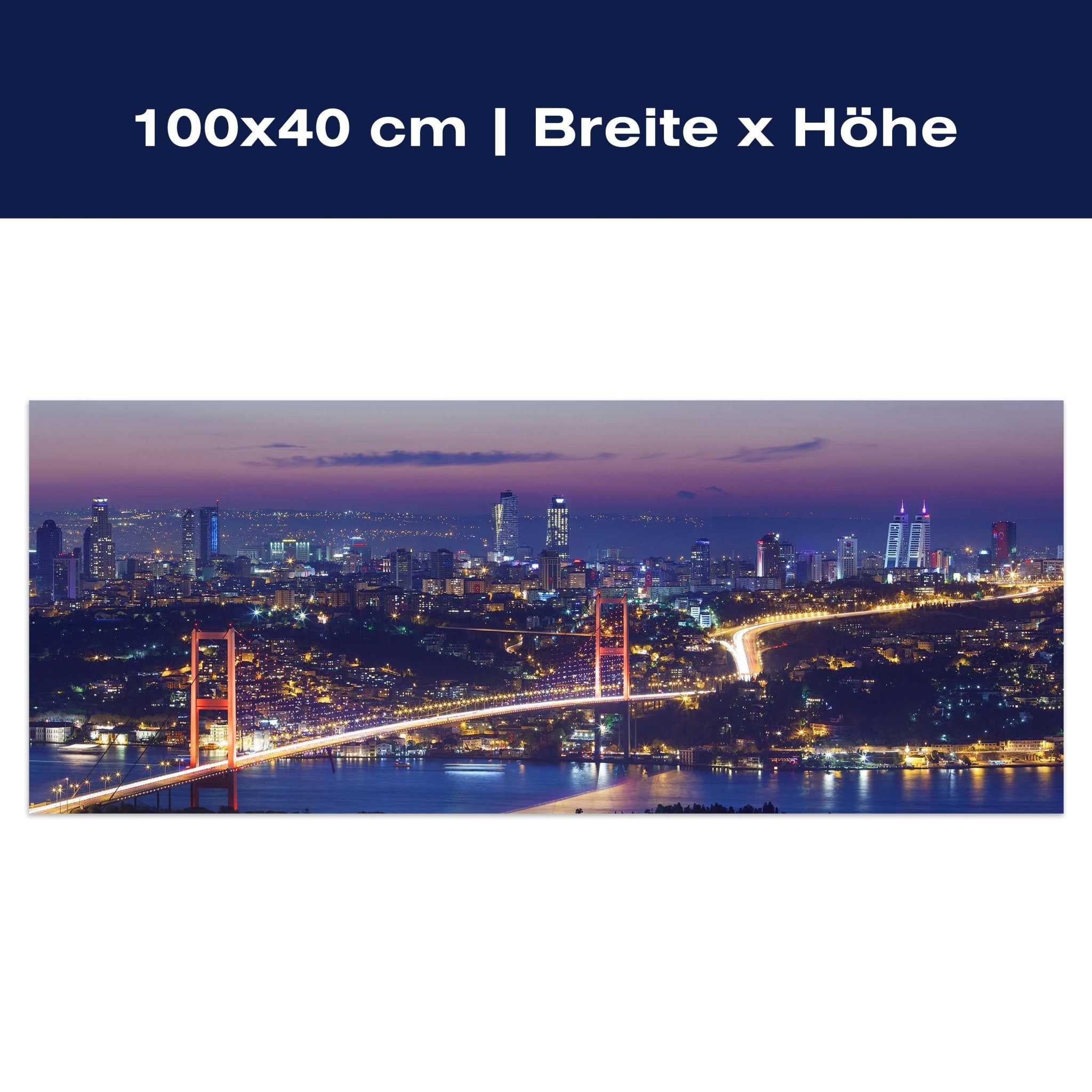 Leinwandbild Istanbul bei Nacht M0374 Leinwandbild Istanbul bei Nacht M0374