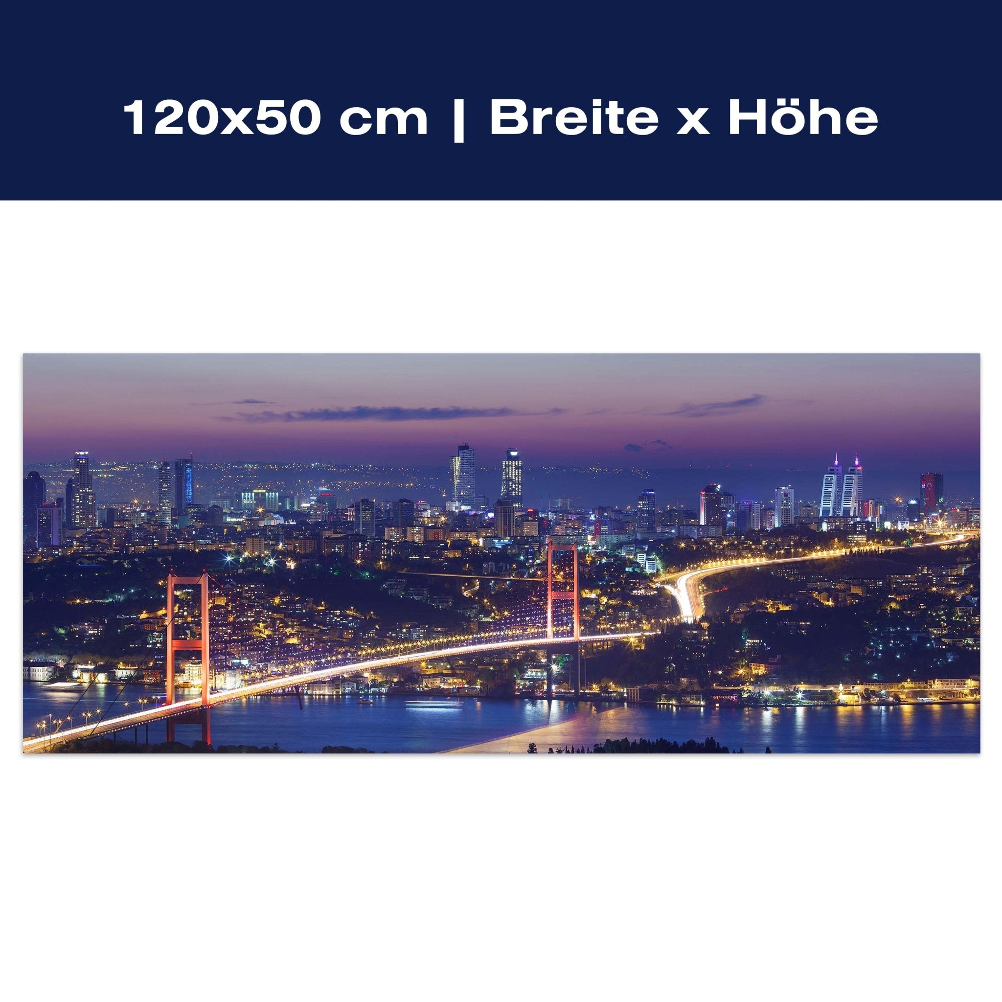 Leinwandbild Istanbul bei Nacht M0374 Leinwandbild Istanbul bei Nacht M0374