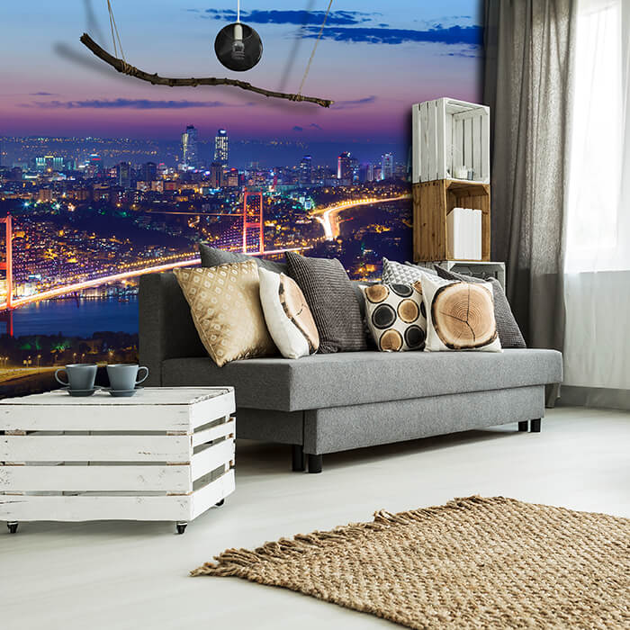 Fototapete Istanbul bei Nacht M0374 - Bild 1 Fototapete Istanbul bei Nacht M0374 - Bild 1