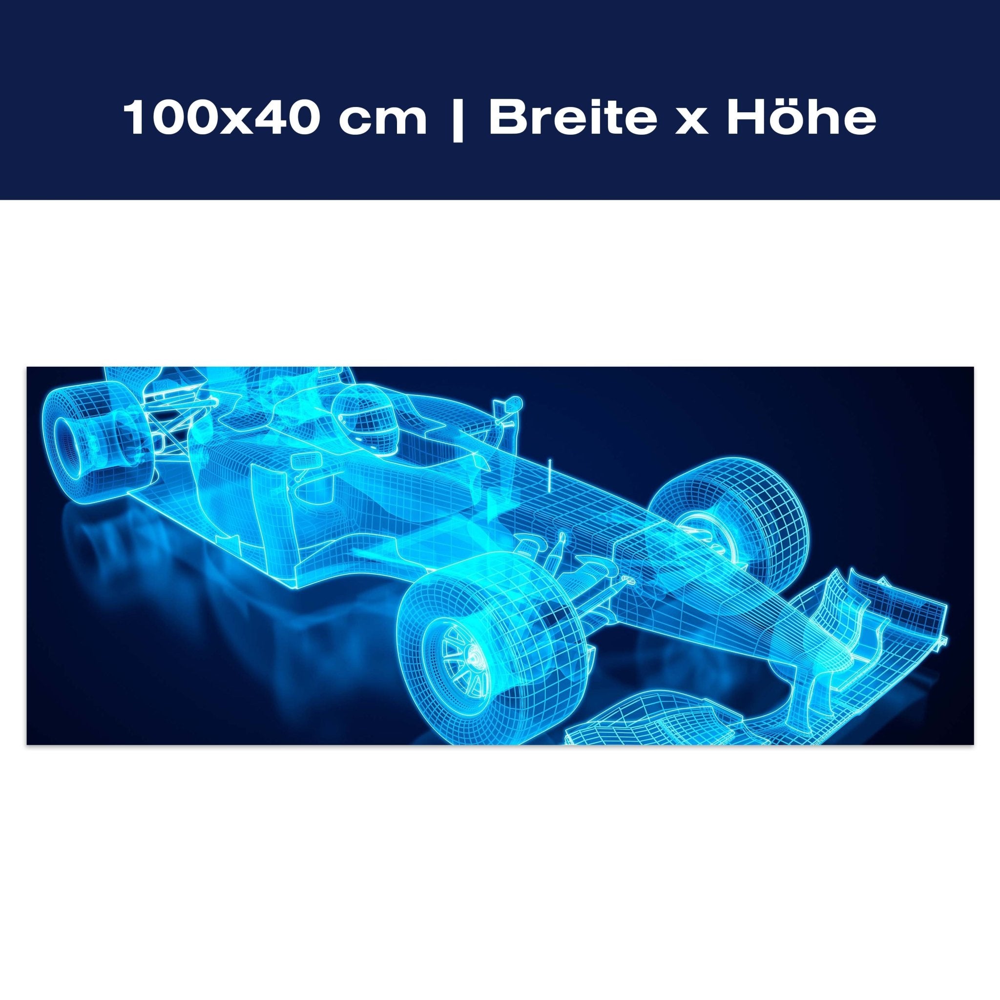 Leinwandbild Rennwagen Gitternetz M0377 Leinwandbild Rennwagen Gitternetz M0377