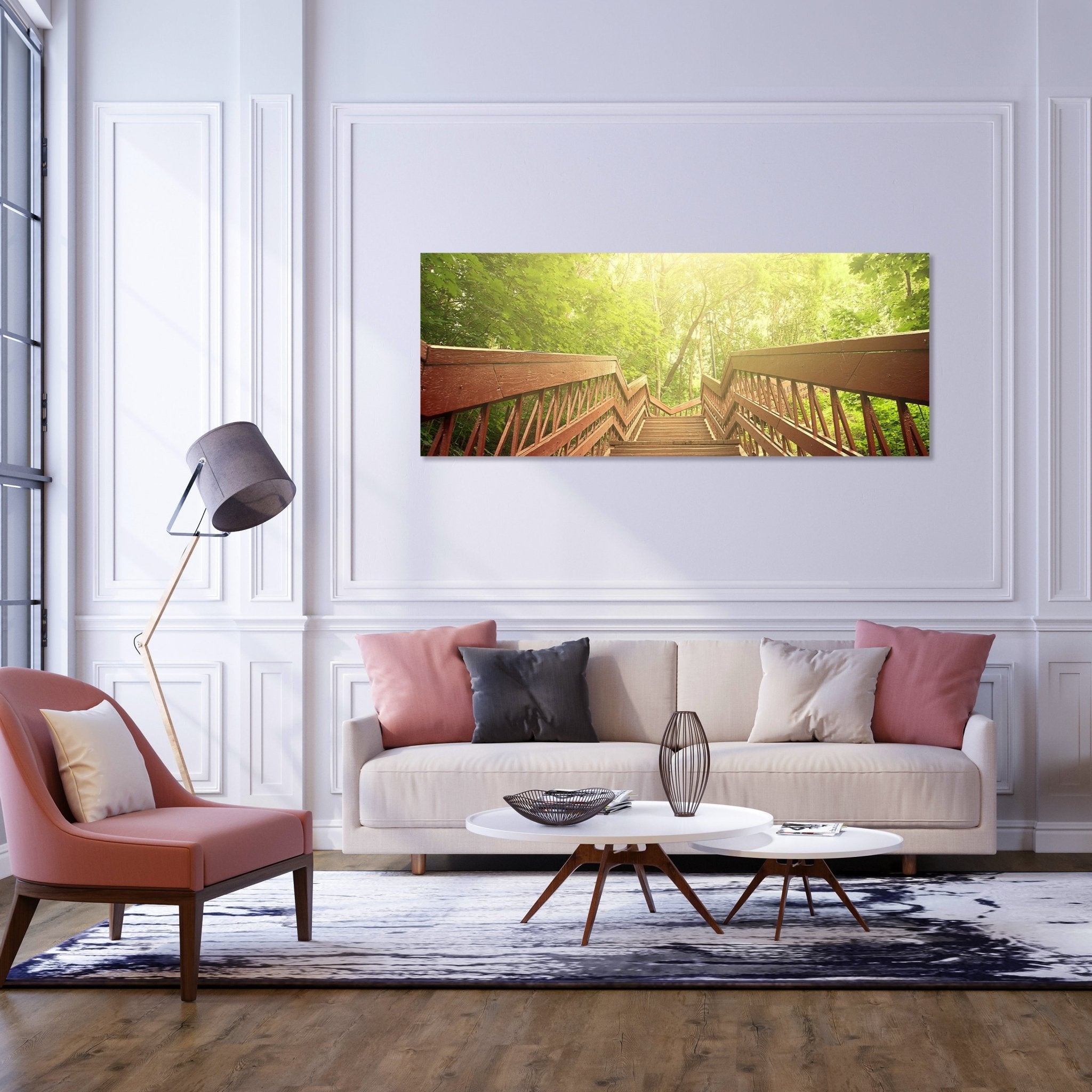 Leinwandbild Gartentreppe M0379 kaufen - Bild 2 Leinwandbild Gartentreppe M0379 kaufen - Bild 2