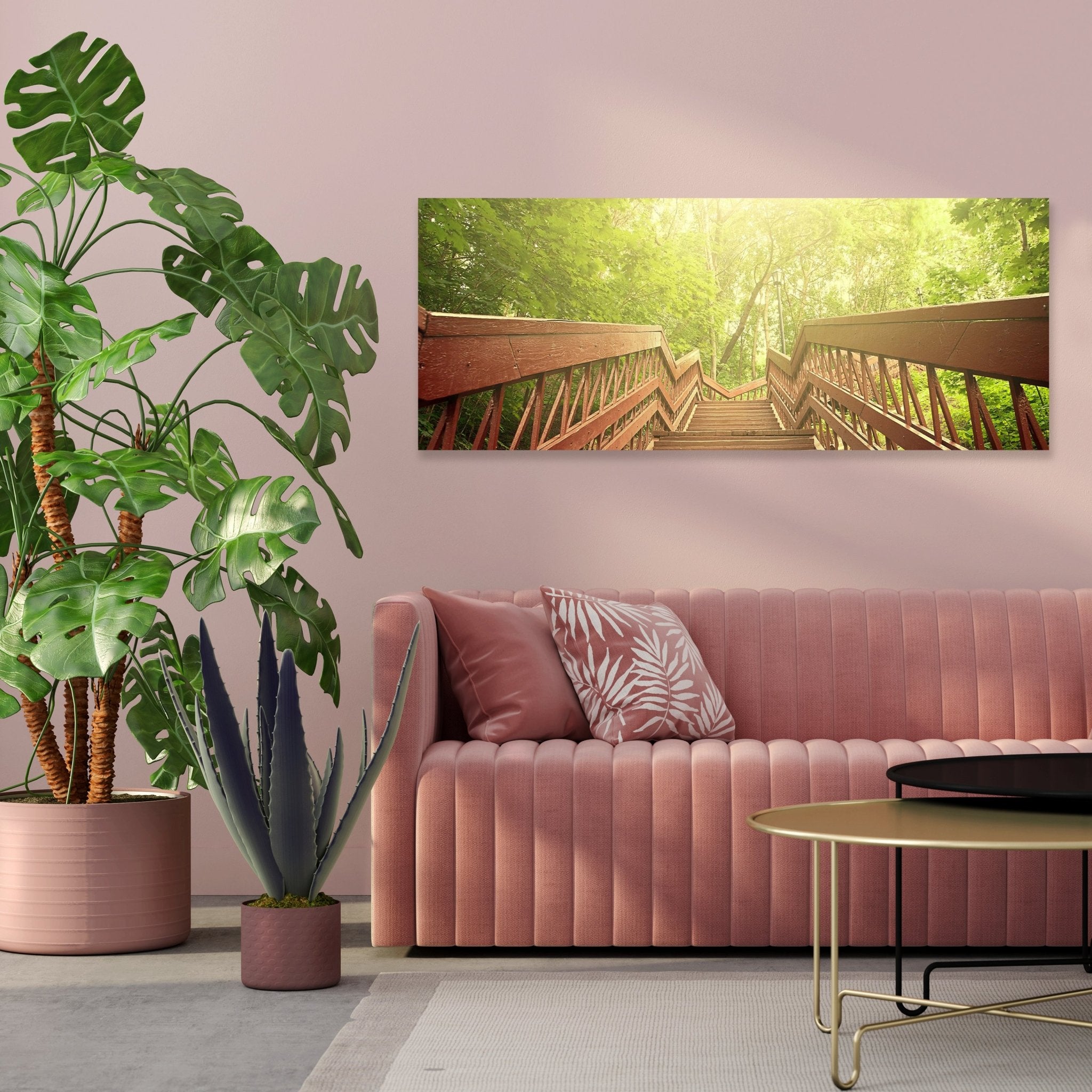 Leinwandbild Gartentreppe M0379 kaufen - Bild 3 Leinwandbild Gartentreppe M0379 kaufen - Bild 3