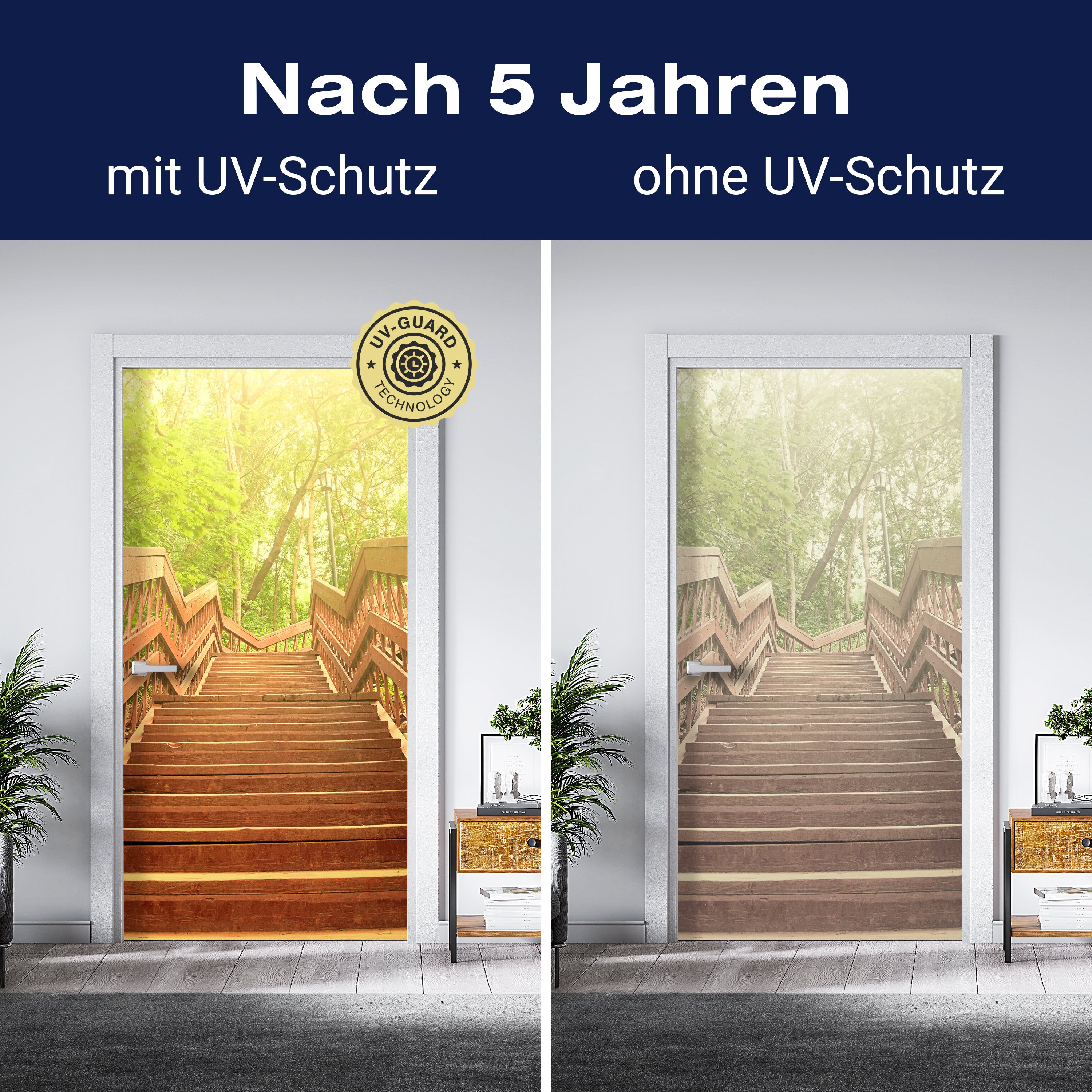 Türtapete Gartentreppe M0379 - Bild 4 Türtapete Gartentreppe M0379 - Bild 4