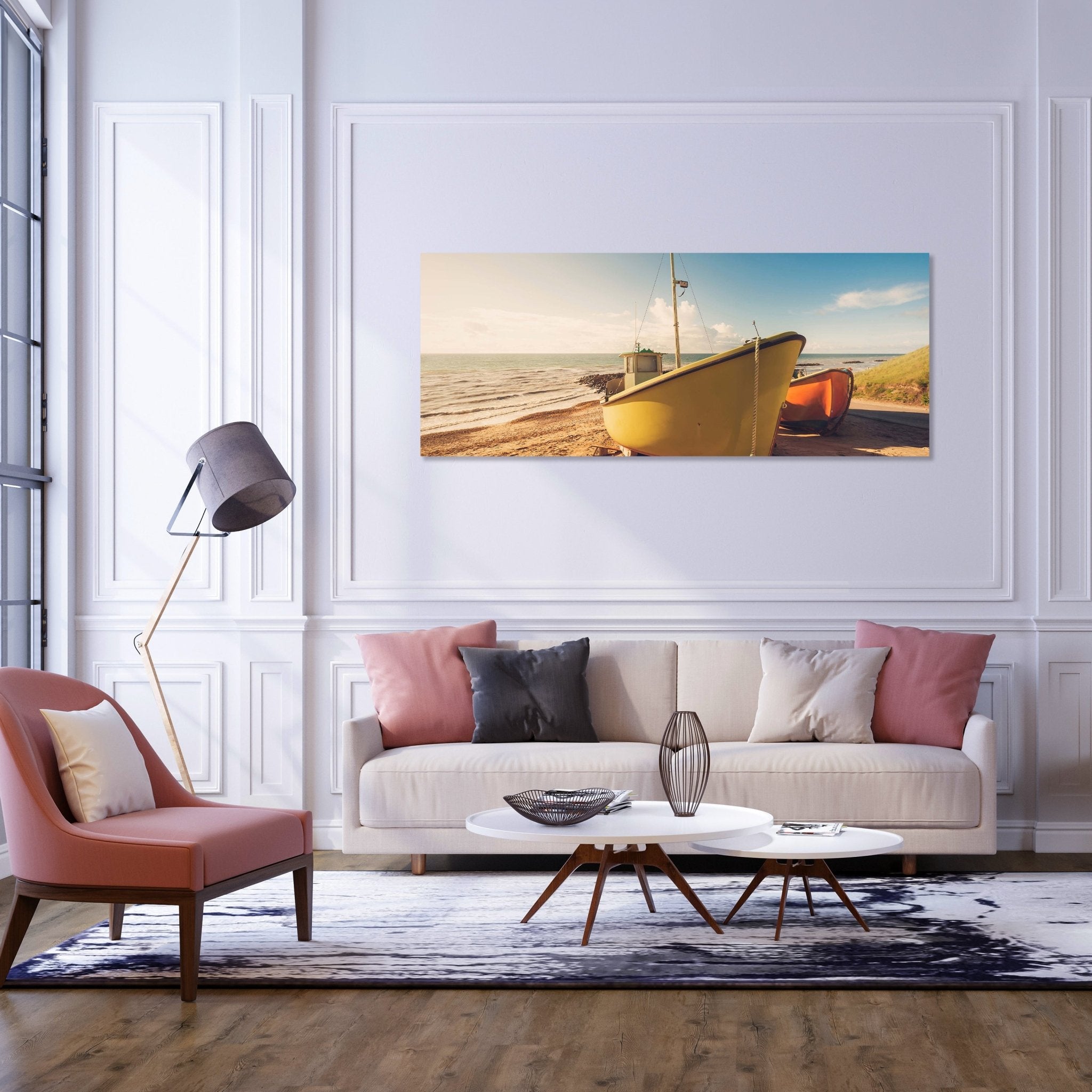 Leinwandbild Boote Am Strand M0388 kaufen - Bild 2 Leinwandbild Boote Am Strand M0388 kaufen - Bild 2