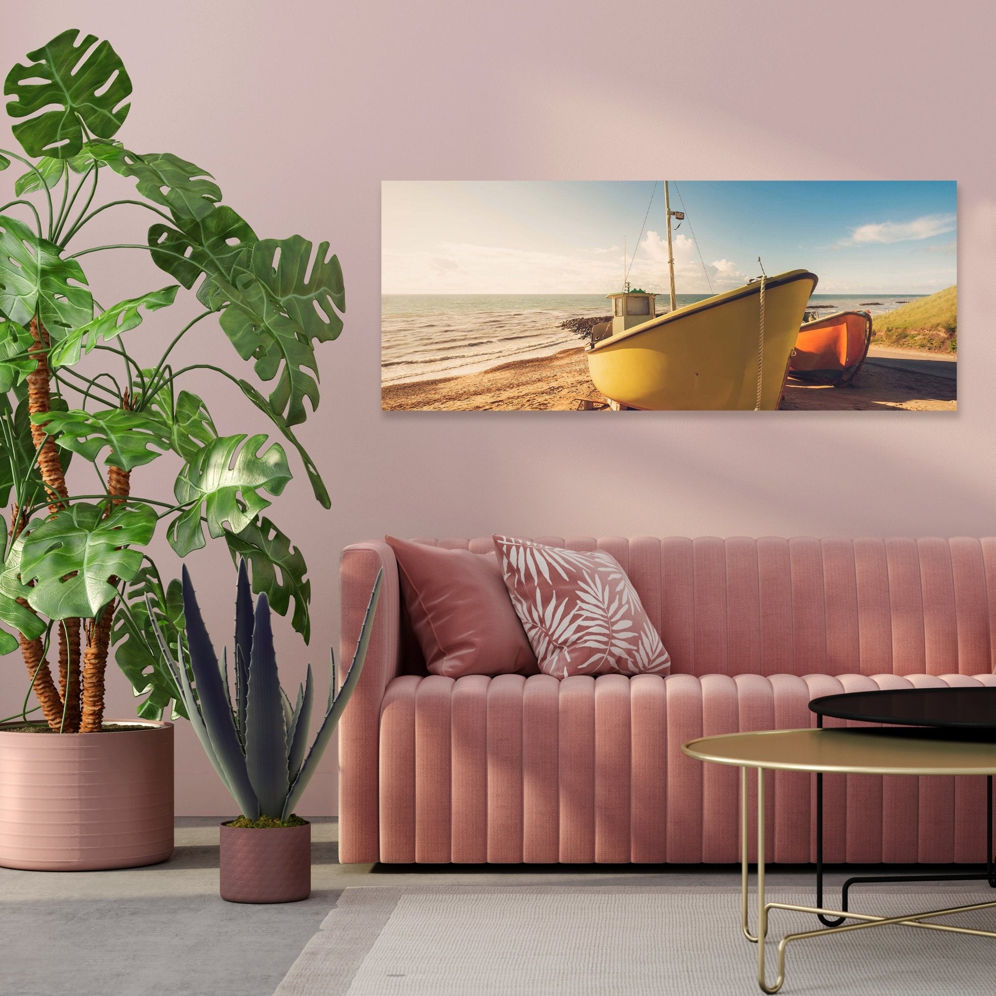 Leinwandbild Boote Am Strand M0388 kaufen - Bild 3 Leinwandbild Boote Am Strand M0388 kaufen - Bild 3