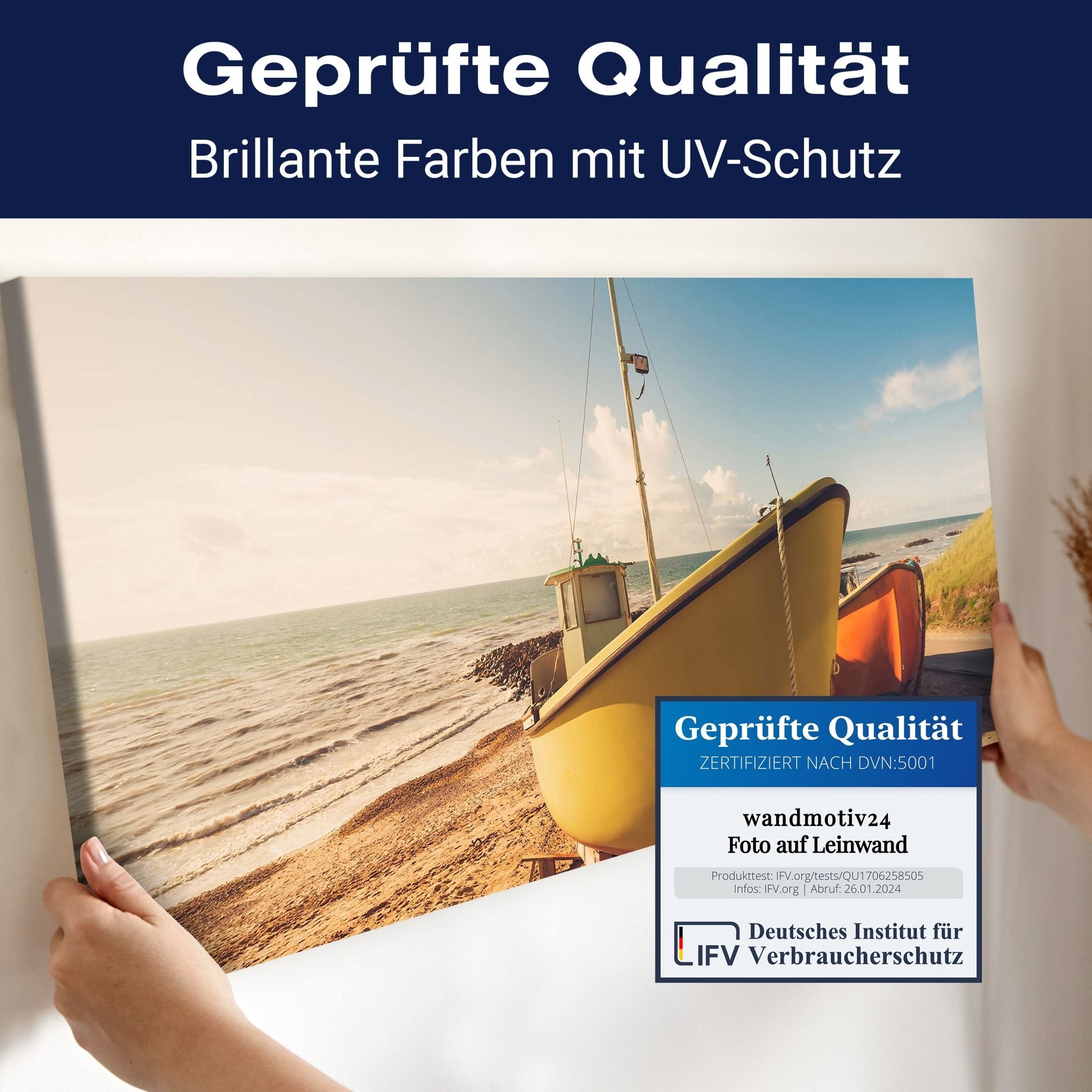 Leinwandbild Boote Am Strand M0388 kaufen - Bild 4 Leinwandbild Boote Am Strand M0388 kaufen - Bild 4