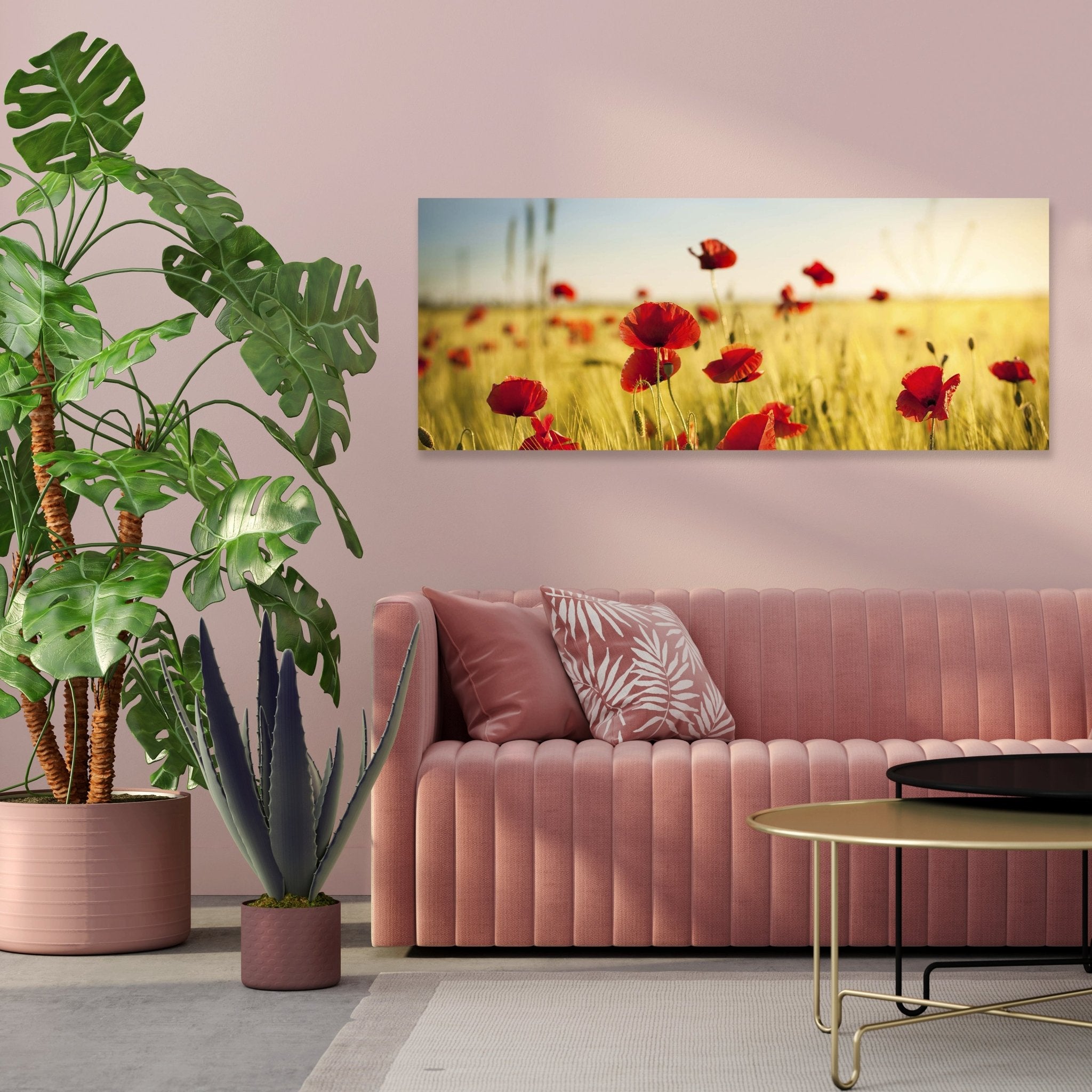 Leinwandbild Kornfeld mit Mohnblumen M0398 kaufen - Bild 3 Leinwandbild Kornfeld mit Mohnblumen M0398 kaufen - Bild 3