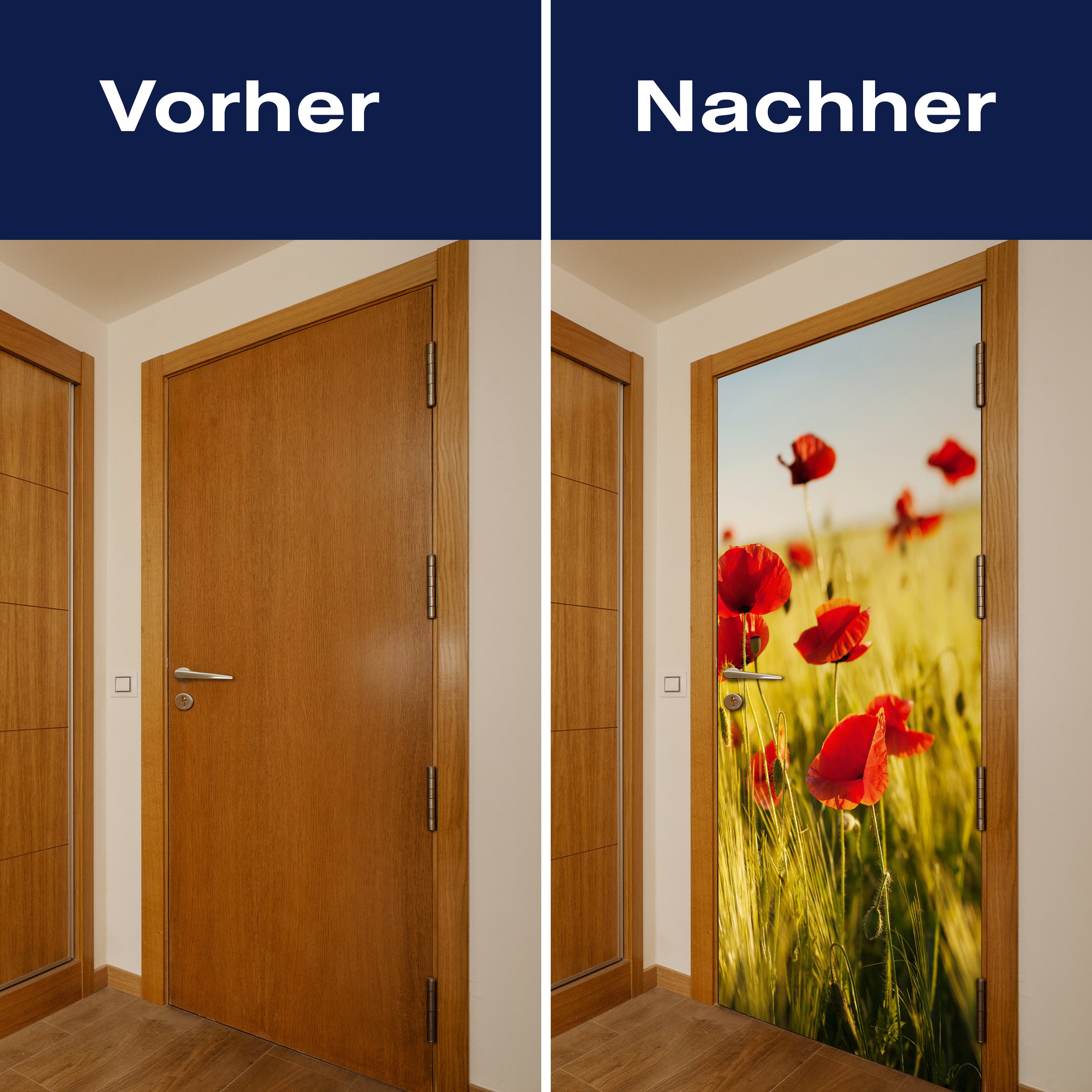 Türtapete Kornfeld mit Mohnblumen M0398 - Bild 10 Türtapete Kornfeld mit Mohnblumen M0398 - Bild 10