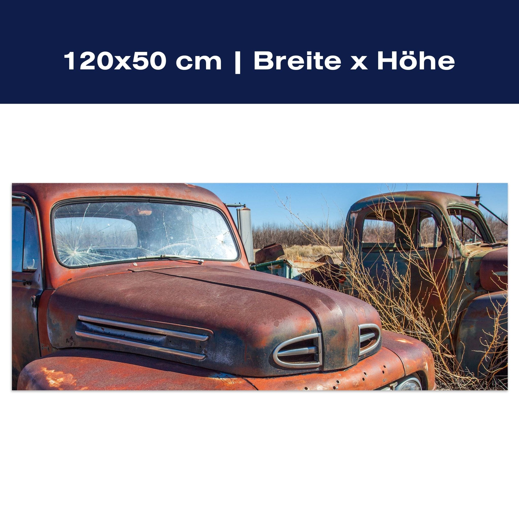 Leinwandbild Roter Picup M0406 Leinwandbild Roter Picup M0406