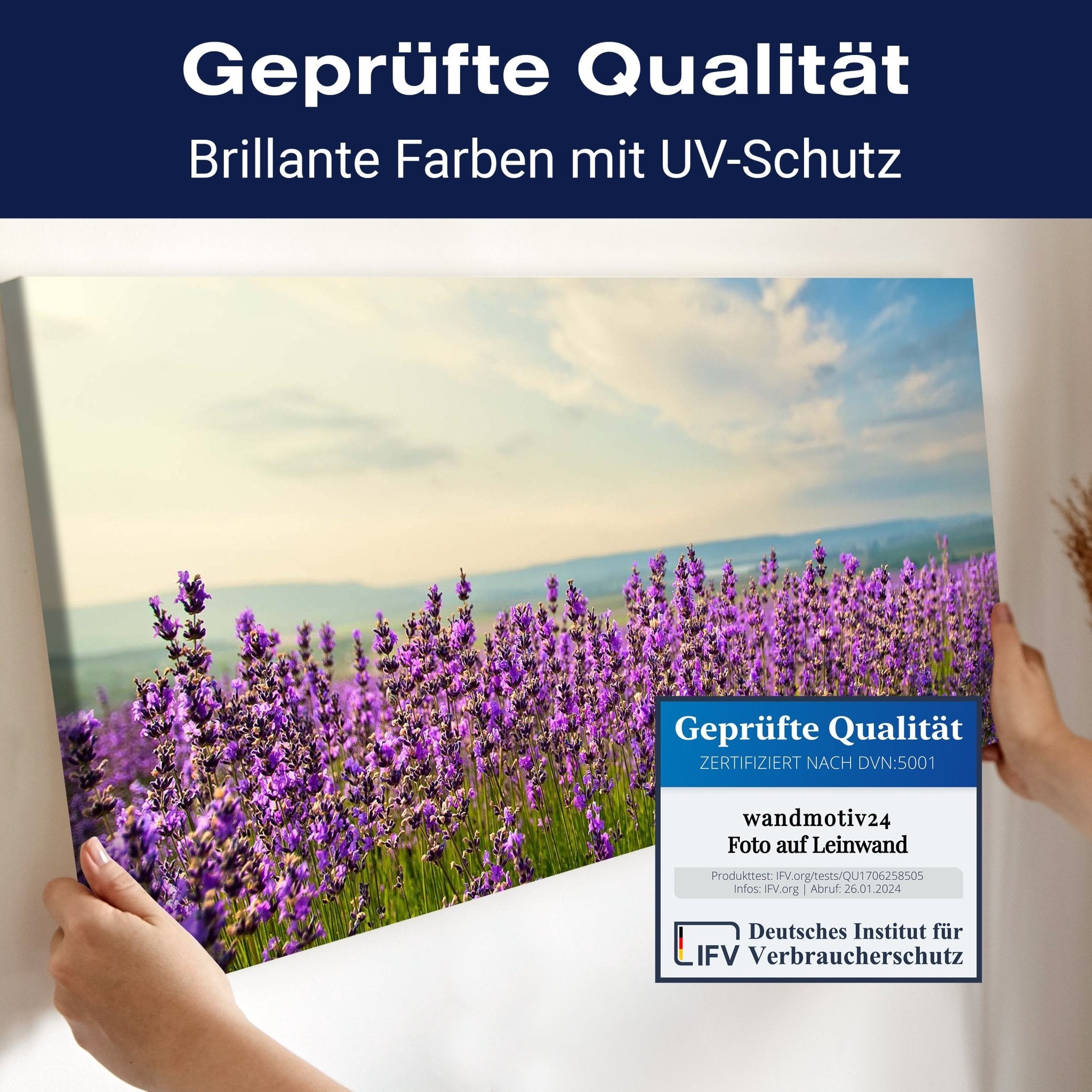 Leinwandbild Lavendel M0411 kaufen - Bild 4 Leinwandbild Lavendel M0411 kaufen - Bild 4