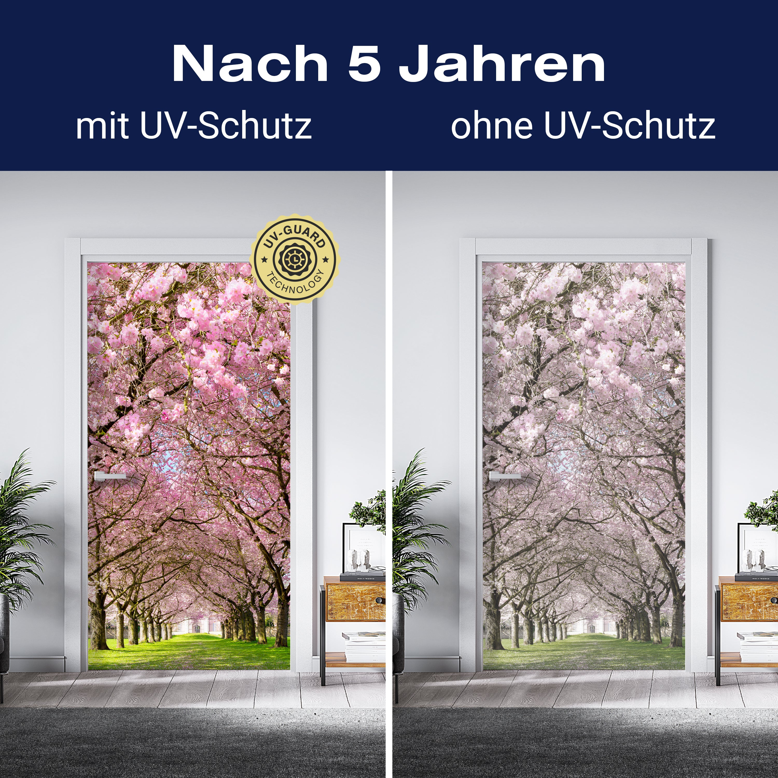 Türtapete Kirschbaumallee M0412 - Bild 4 Türtapete Kirschbaumallee M0412 - Bild 4