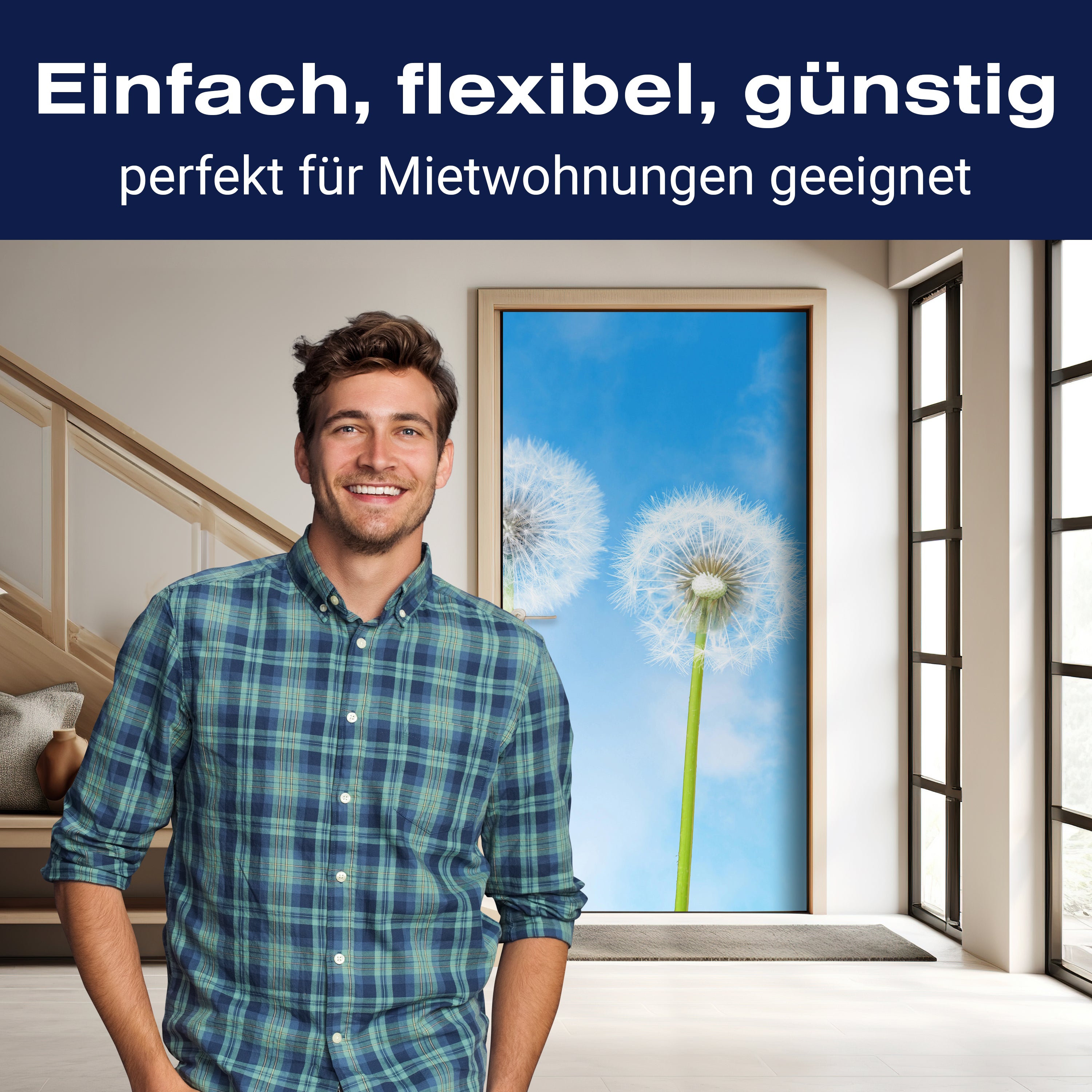 Türtapete Pusteblumen M0416 - Bild 3 Türtapete Pusteblumen M0416 - Bild 3