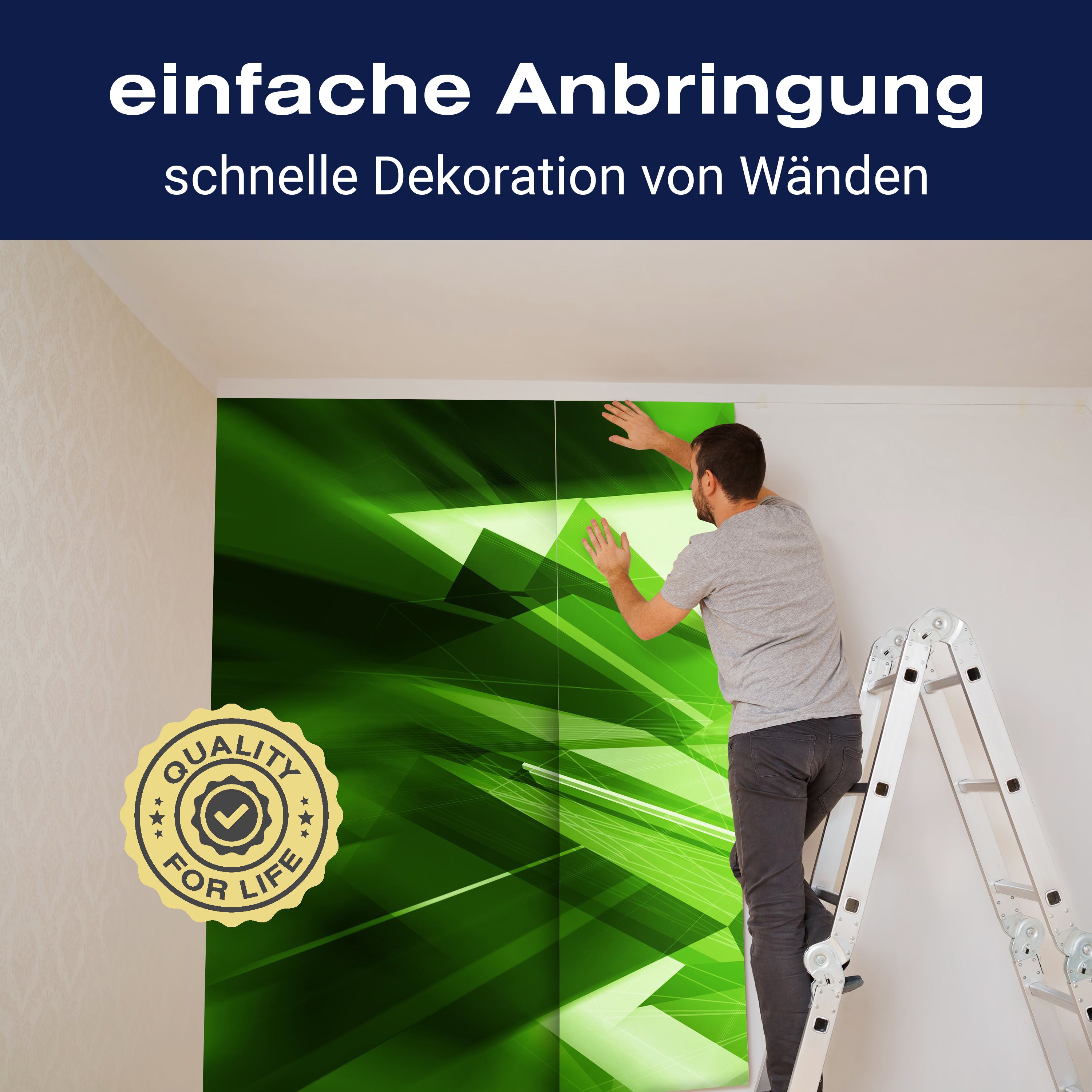 Fototapete Grüne Dynamik M0425 - Bild 3 Fototapete Grüne Dynamik M0425 - Bild 3