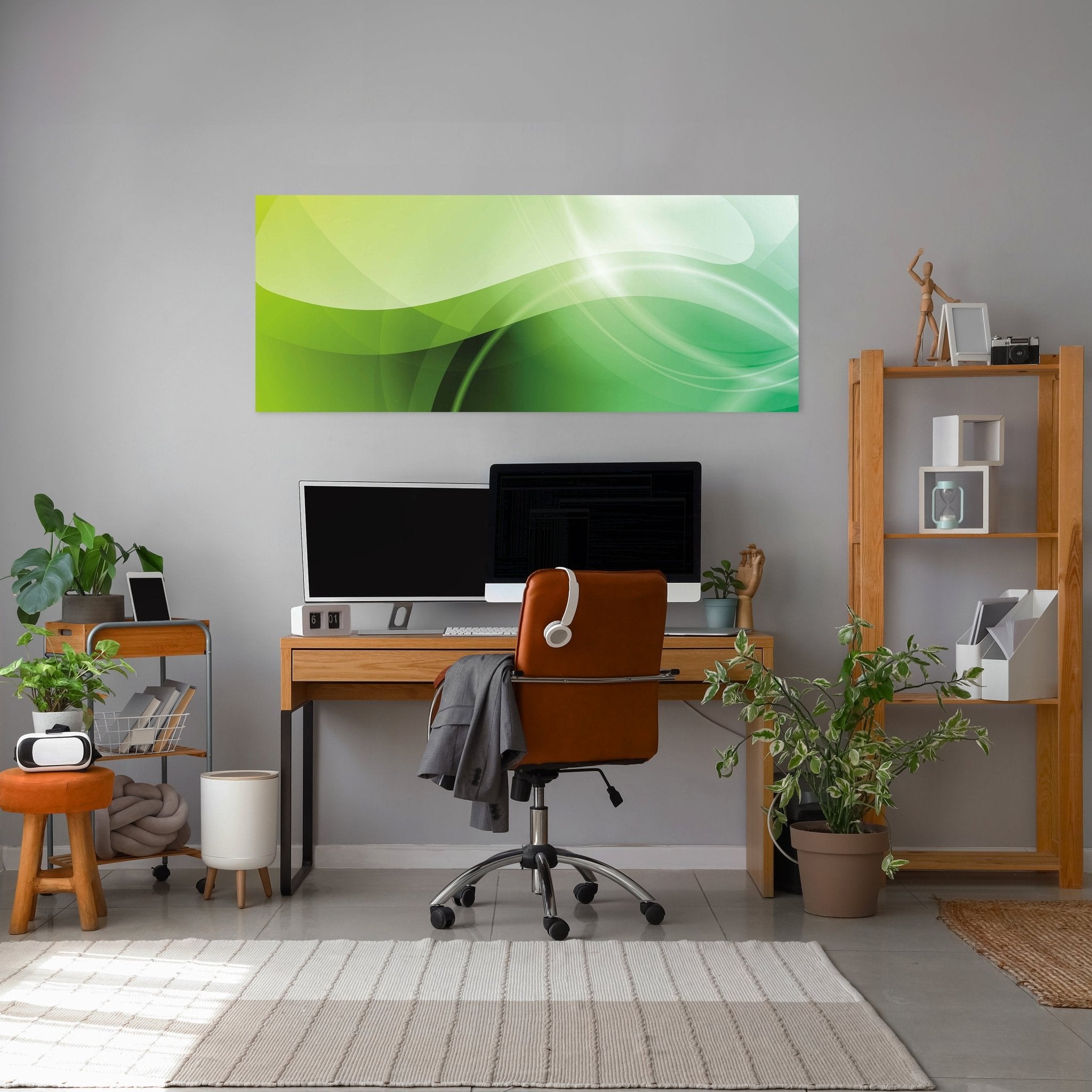 Leinwandbild Abstrakt Grüner Traum M0429 kaufen - Bild 3 Leinwandbild Abstrakt Grüner Traum M0429 kaufen - Bild 3