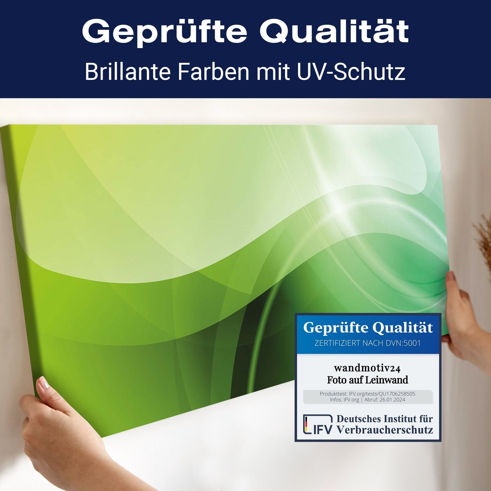 Leinwandbild Abstrakt Grüner Traum M0429 kaufen - Bild 4 Leinwandbild Abstrakt Grüner Traum M0429 kaufen - Bild 4