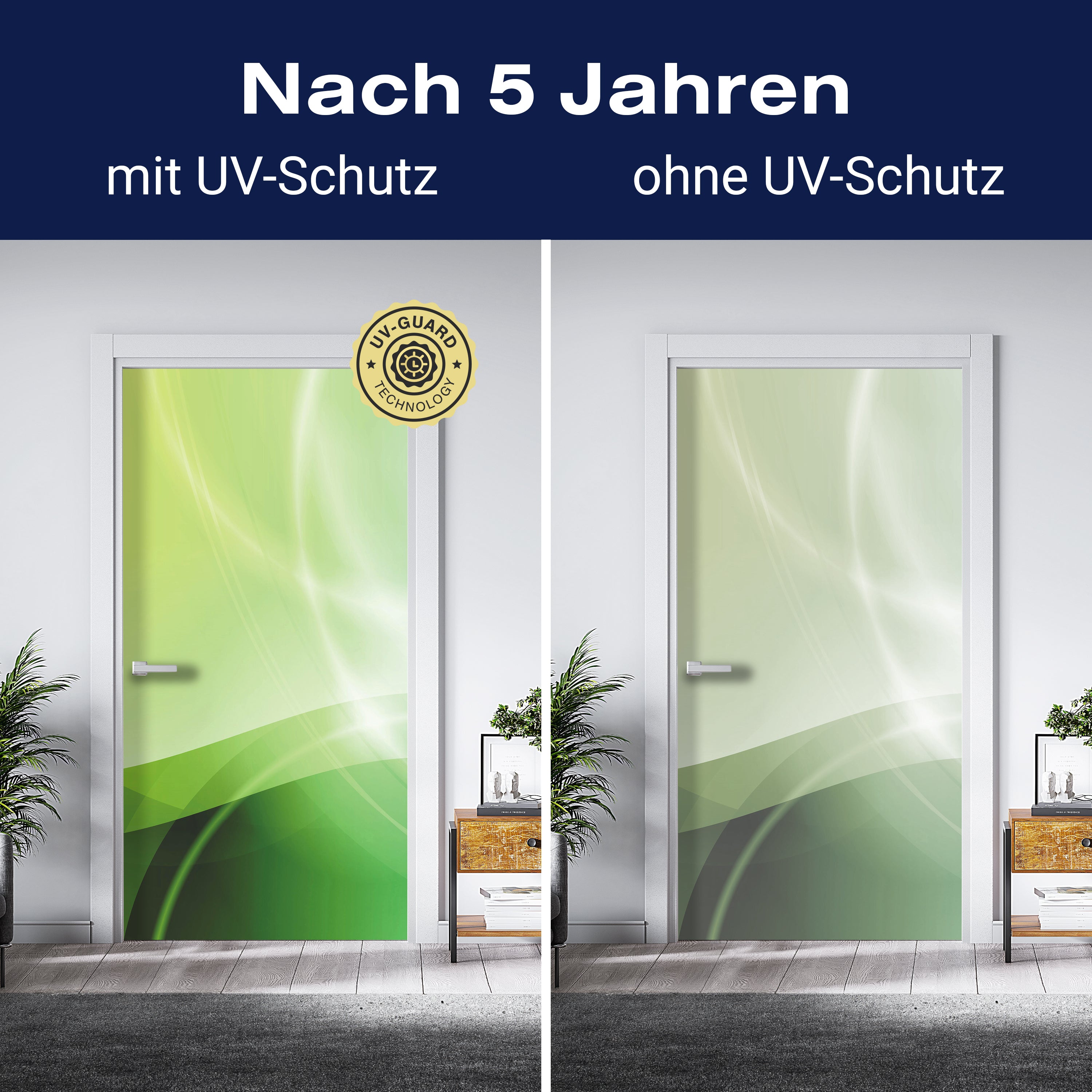 Türtapete Abstrakt Grüner Traum M0429 - Bild 4 Türtapete Abstrakt Grüner Traum M0429 - Bild 4