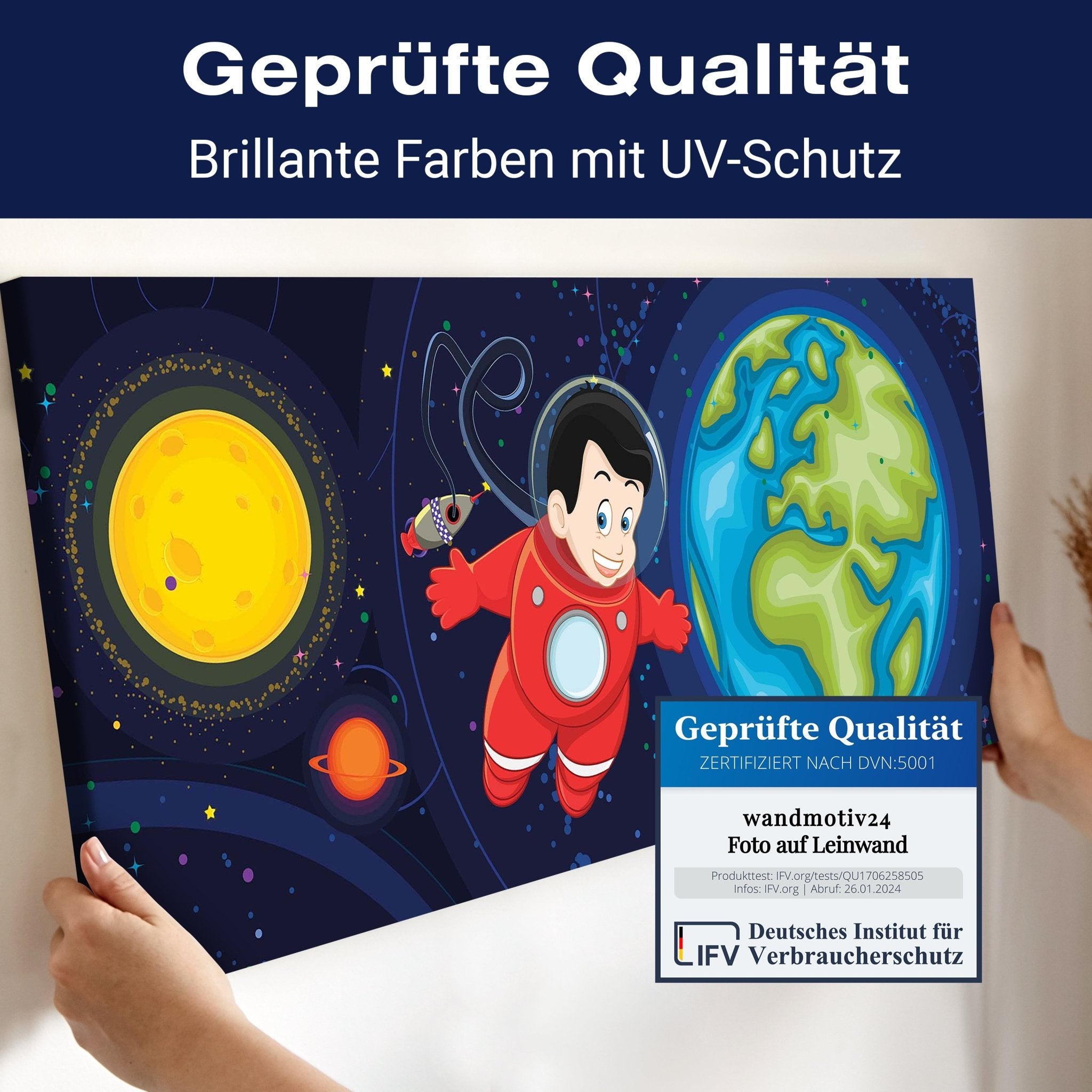 Leinwandbild Junge im Weltall M0430 kaufen - Bild 4 Leinwandbild Junge im Weltall M0430 kaufen - Bild 4