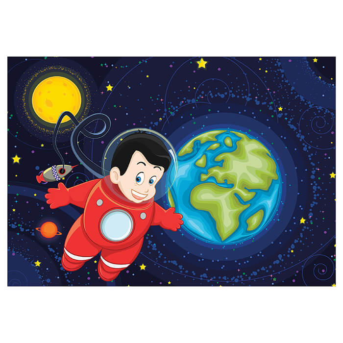 Fototapete Kinderzimmer Junge im Weltall M0430 - Bild 2 Fototapete Kinderzimmer Junge im Weltall M0430 - Bild 2