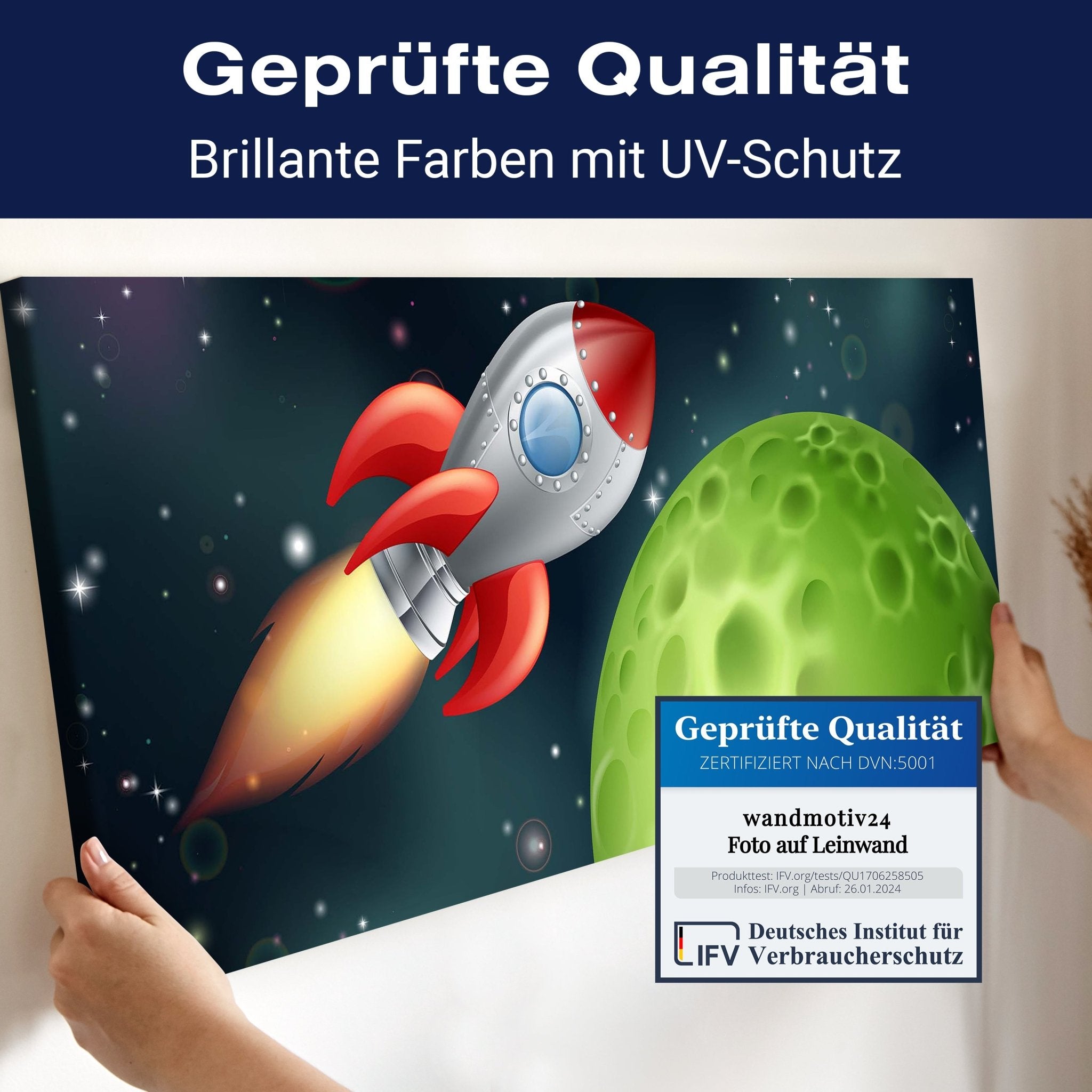 Leinwandbild Rakete im Weltall M0432 kaufen - Bild 4 Leinwandbild Rakete im Weltall M0432 kaufen - Bild 4